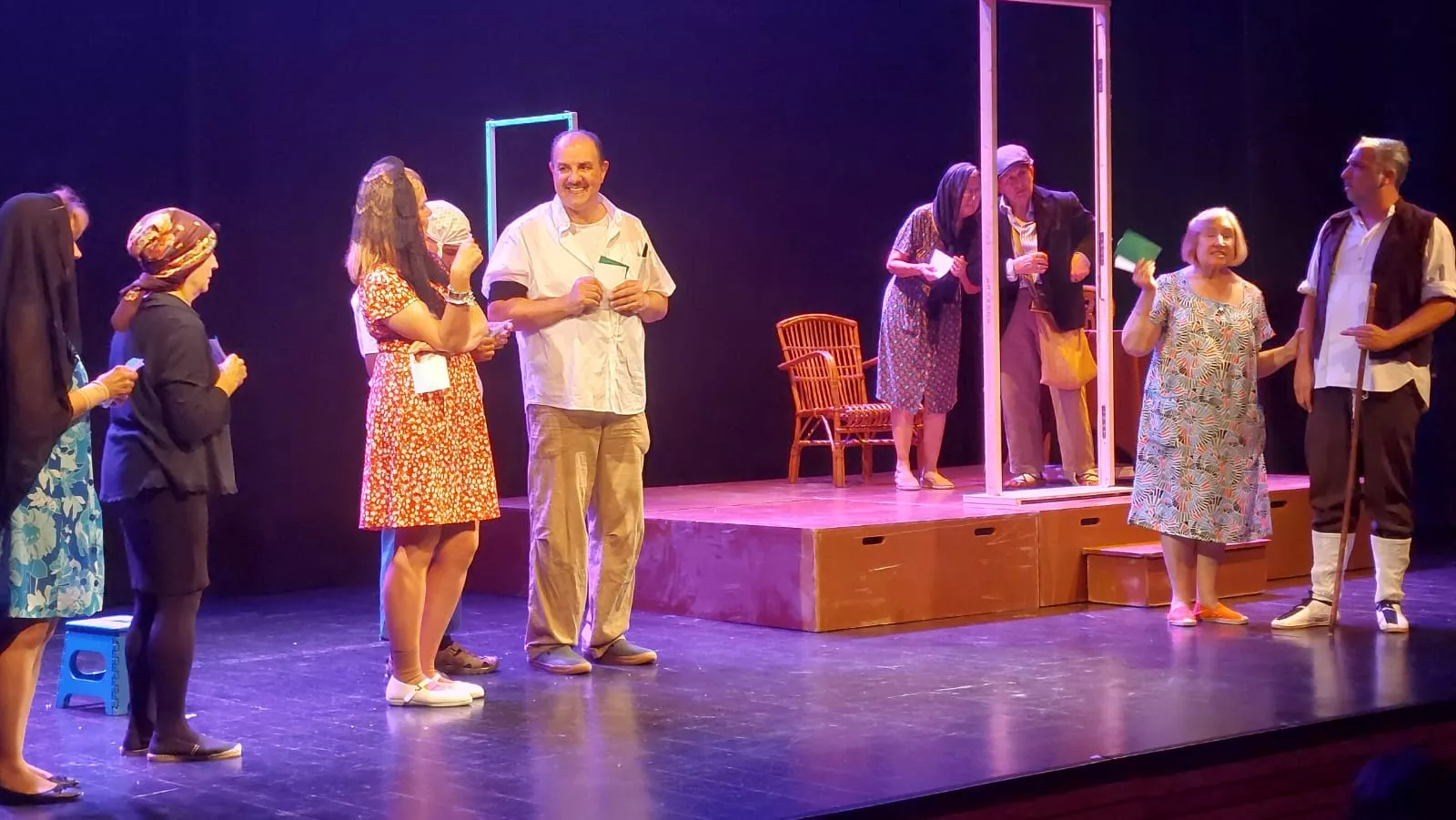 Las Lolas, interpretando Guadaña al resucitado. Foto J.G.A