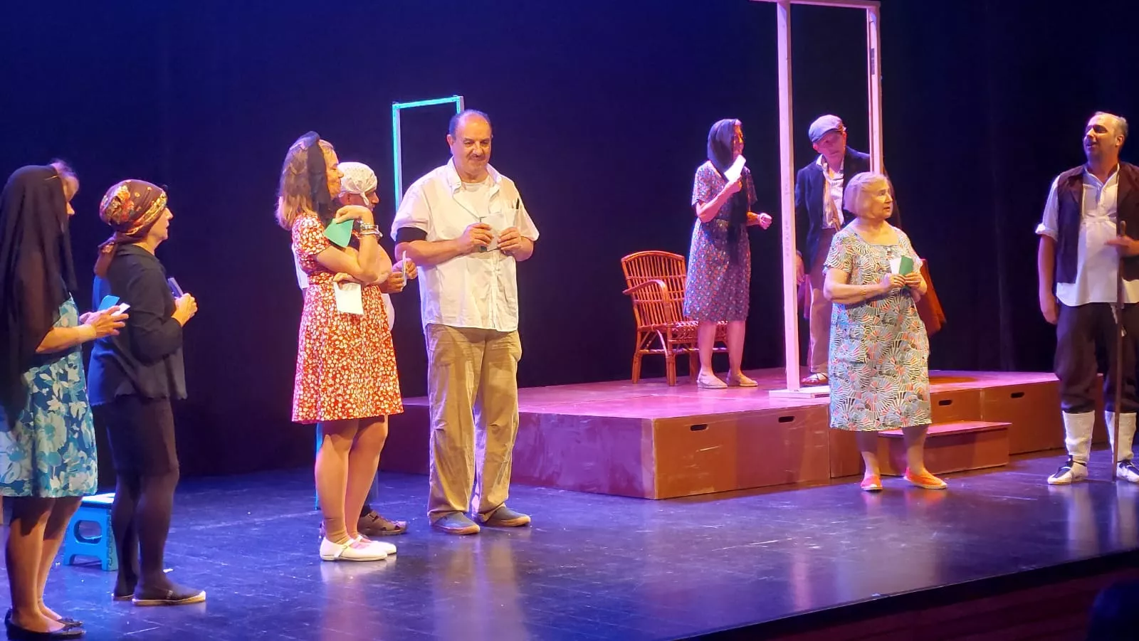 Las Lolas, interpretando Guadaña al resucitado. Foto J.G.A