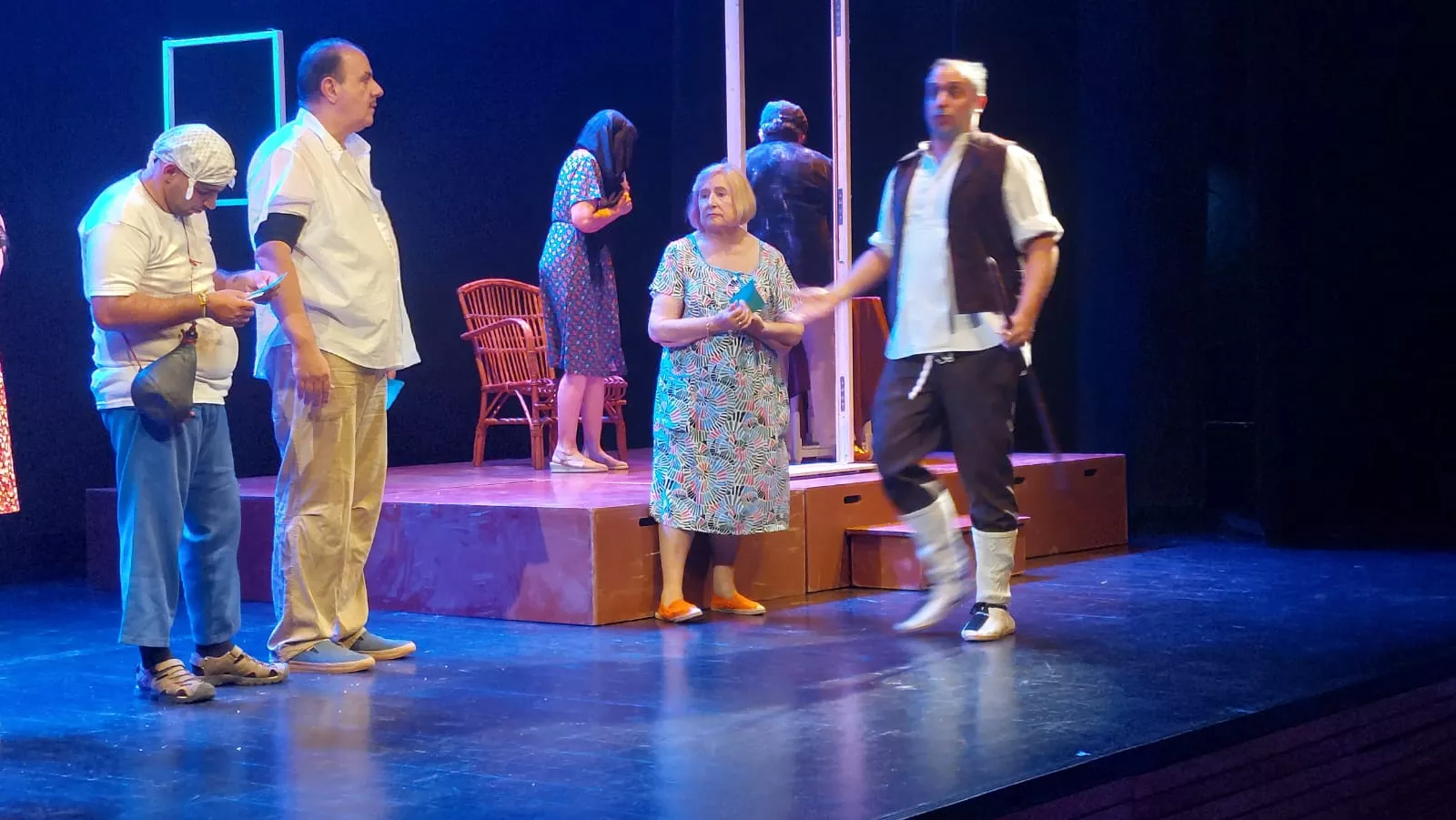 Las Lolas, interpretando Guadaña al resucitado. Foto J.G.A