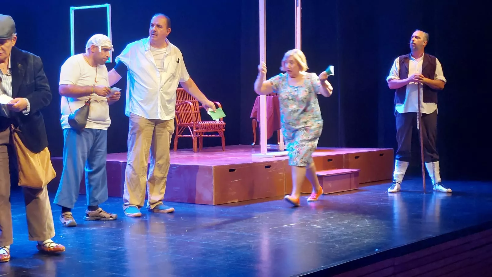 Las Lolas, interpretando Guadaña al resucitado. Foto J.G.A