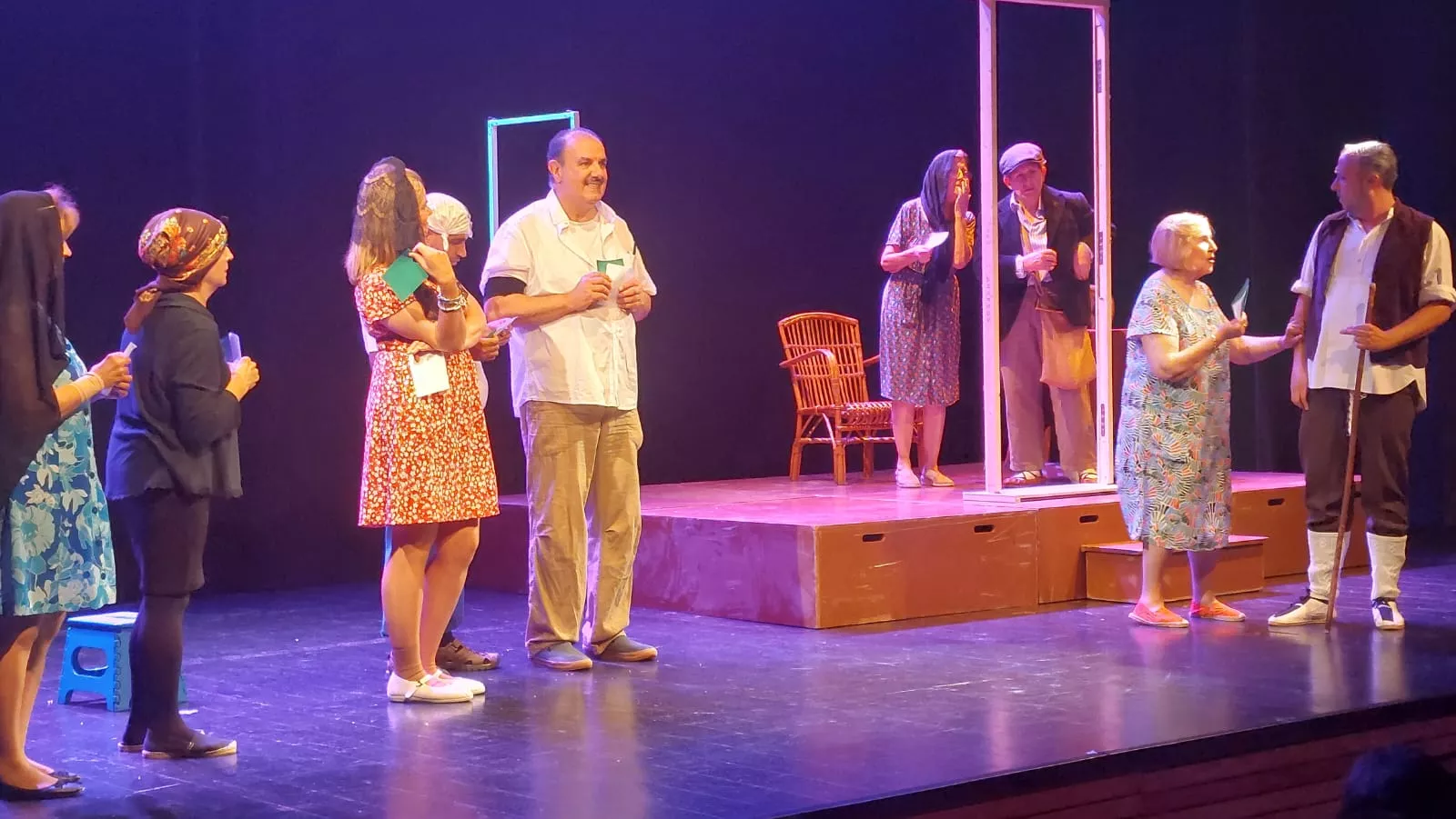 Las Lolas, interpretando Guadaña al resucitado. Foto J.G.A