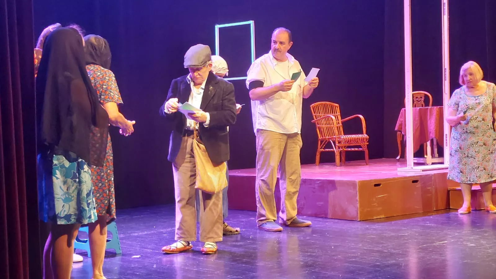 Las Lolas, interpretando Guadaña al resucitado. Foto J.G.A