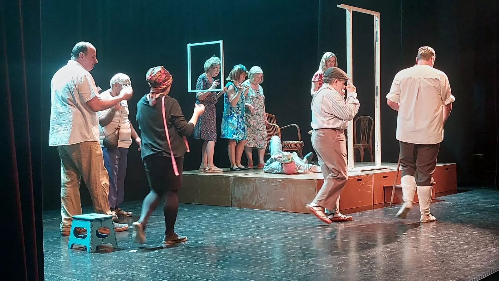 Las Lolas, interpretando Guadaña al resucitado. Foto J.G.A