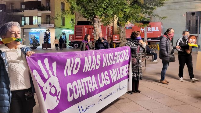 Protesta en la plaza de Navarra
