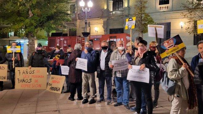 Participantes en la movilización en Huesca Participantes en la movilización en Huesca