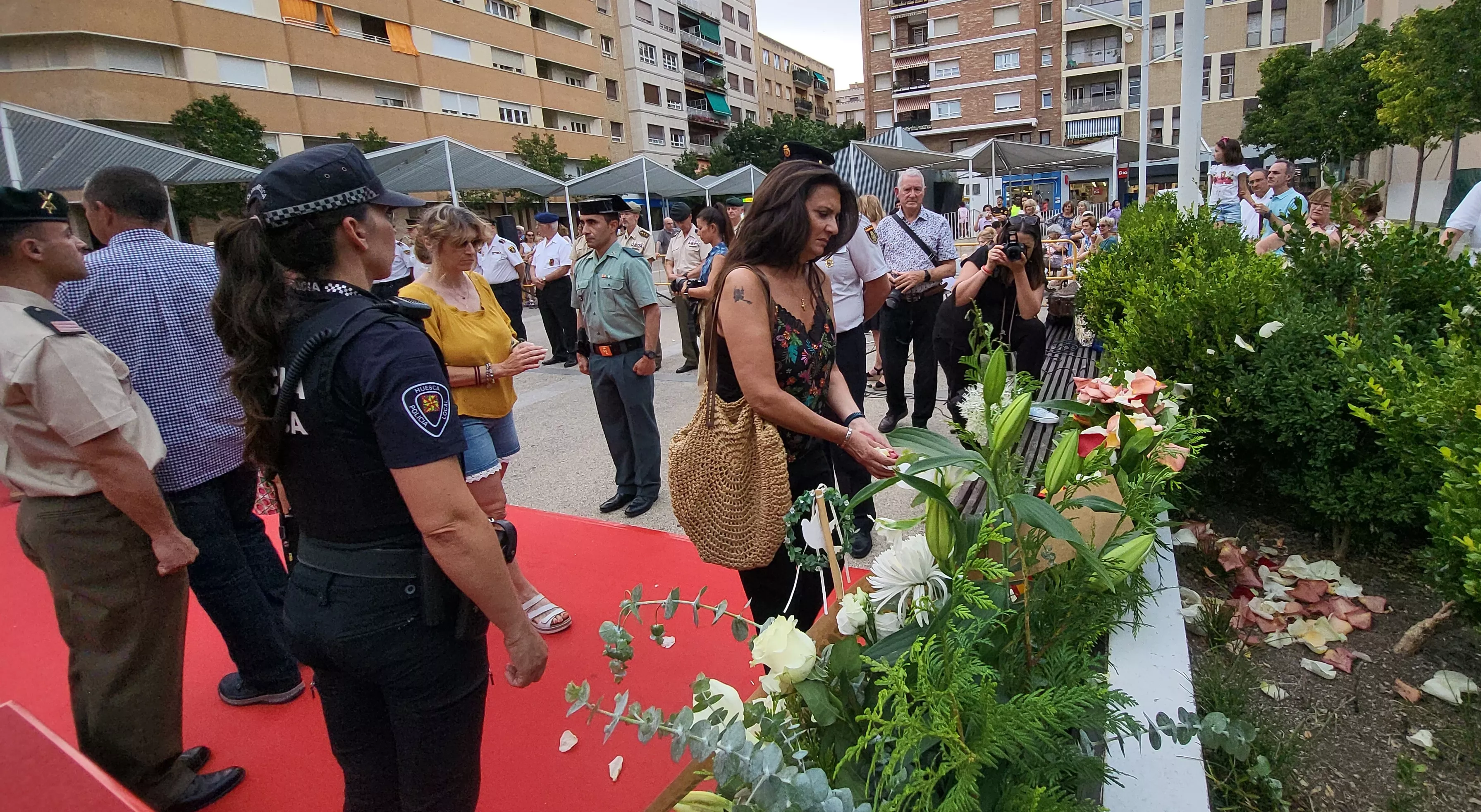 Acto de homenaje a las víctimas del terrorismo en Huesca. Foto Mercedes Manterola