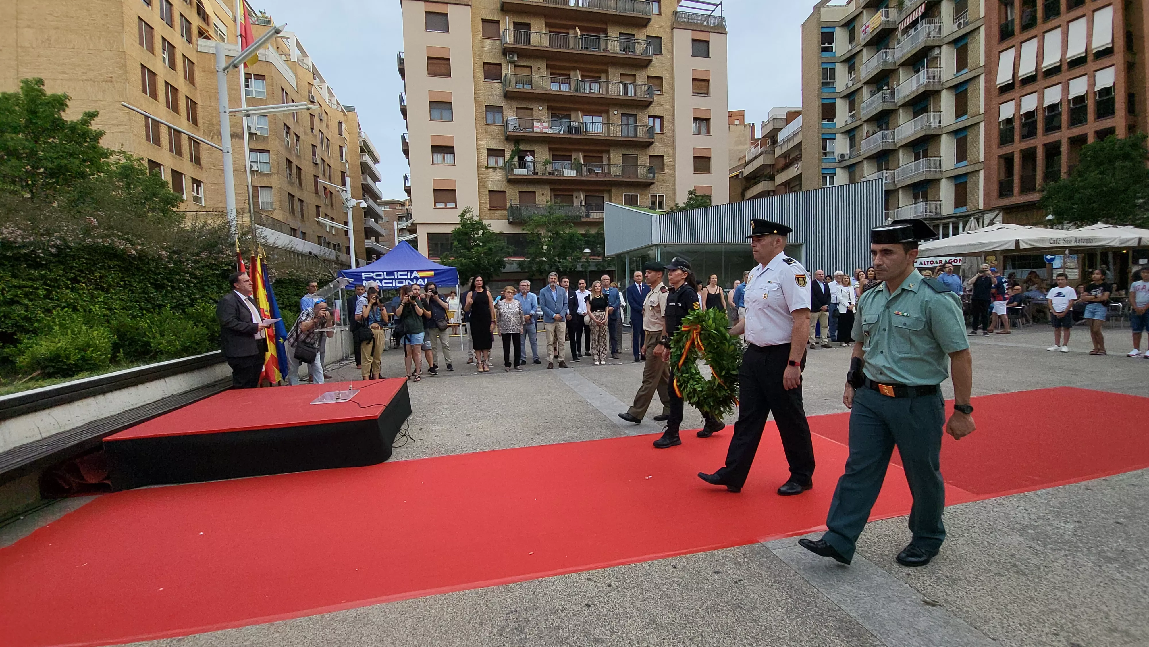Acto de homenaje a las víctimas del terrorismo en Huesca, Foto Mercedes Manterola