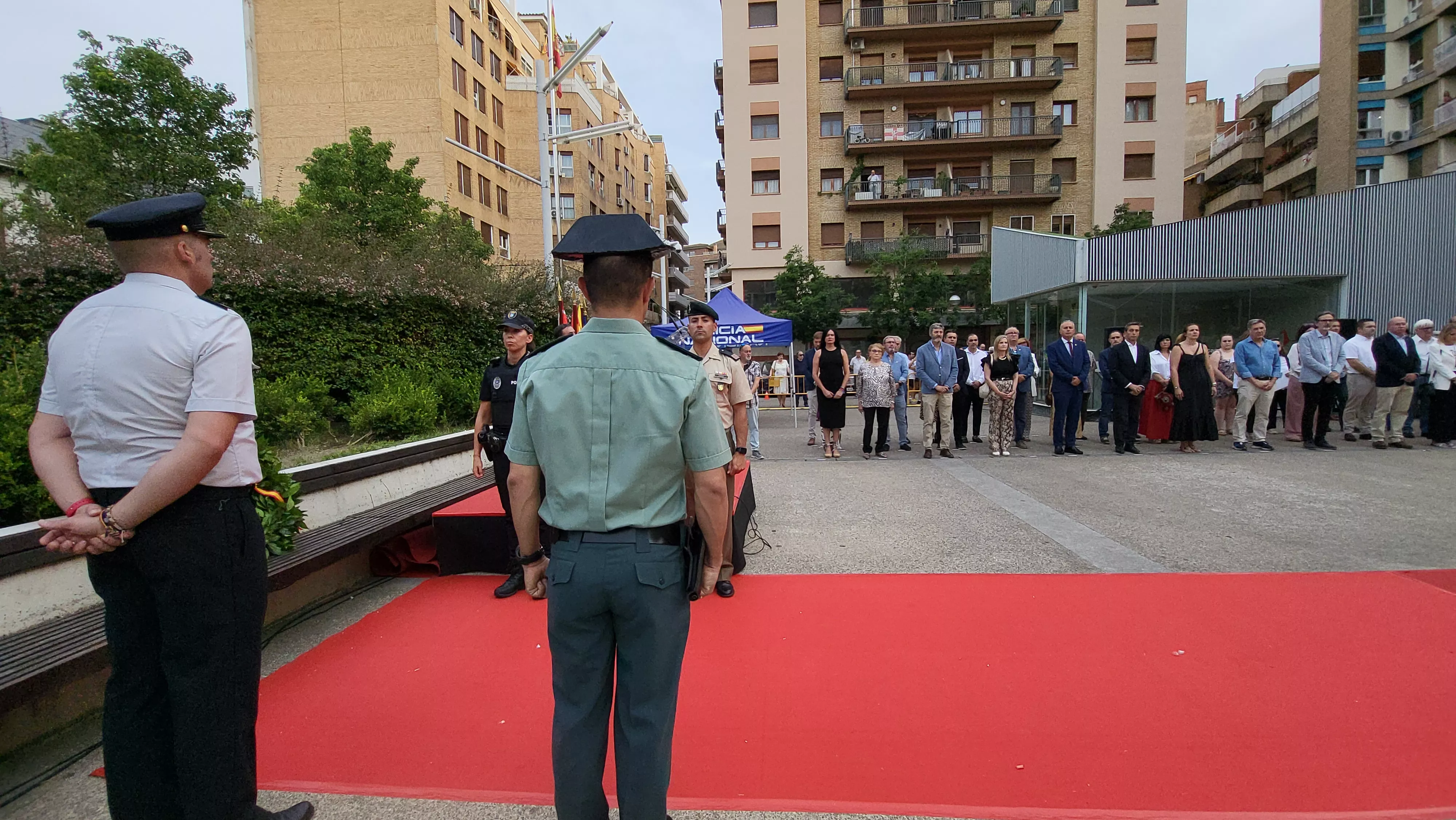 Acto de homenaje a las víctimas del terrorismo en Huesca. Foto Mercedes Manterola