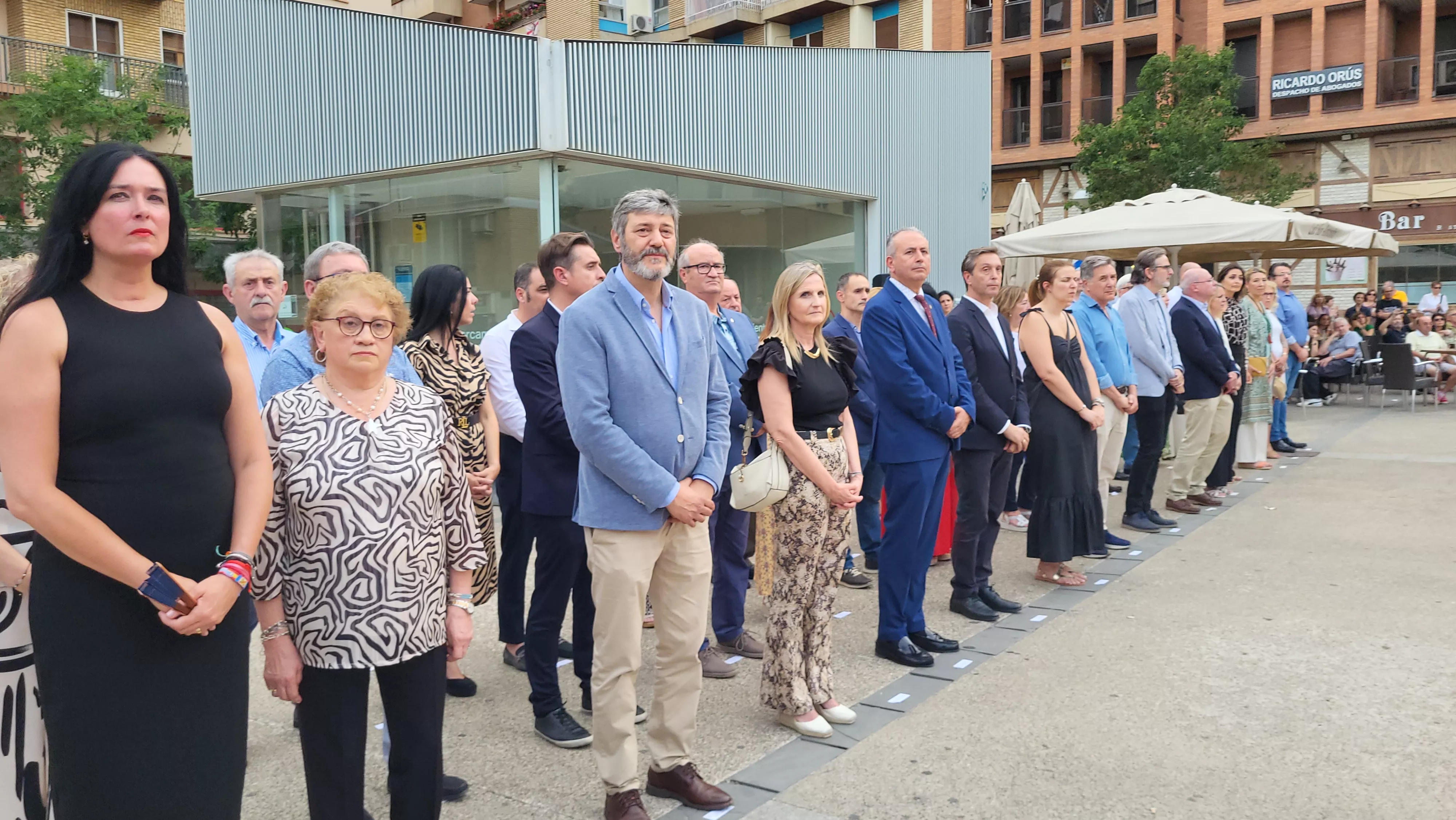Acto de homenaje a las víctimas del terrorismo en Huesca. Foto Mercedes Manterola