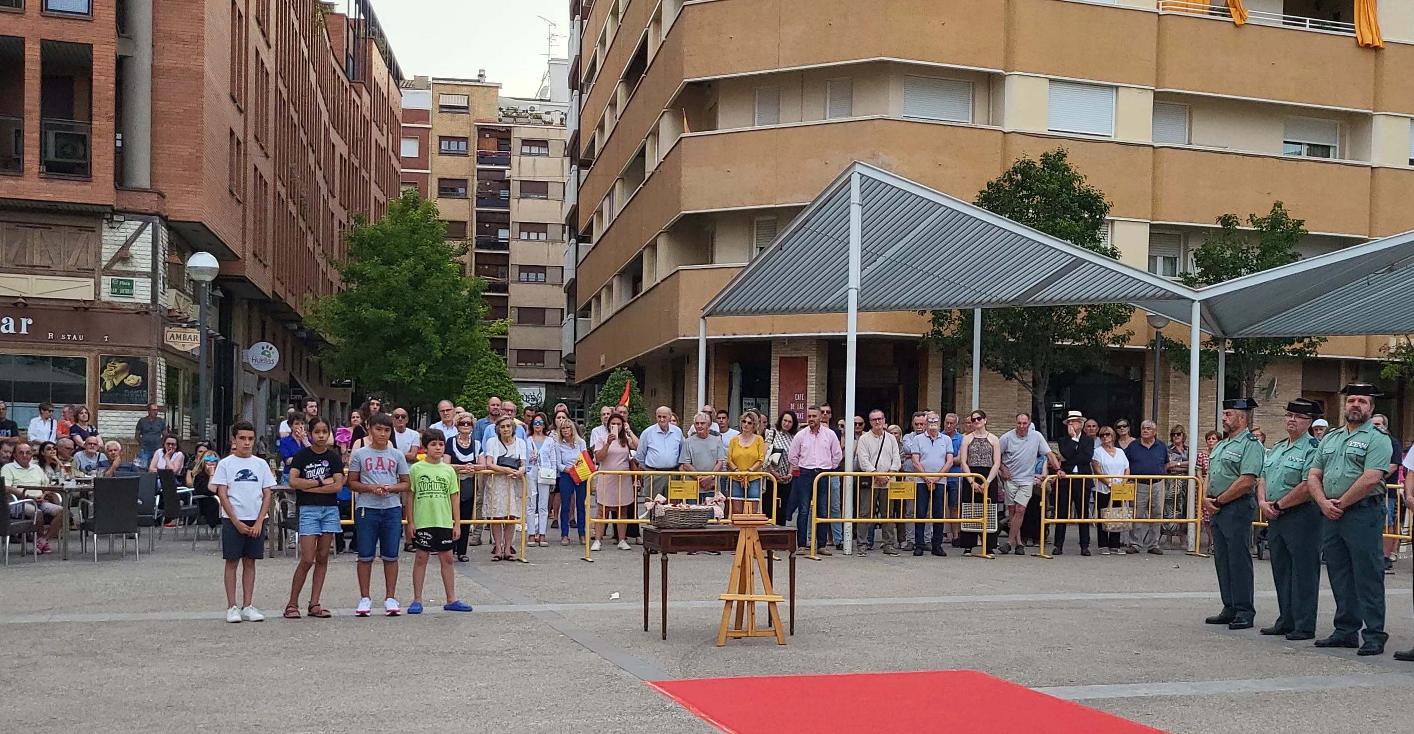 Acto de homenaje a las víctimas del terrorismo en Huesca, Foto Mercedes Manterola