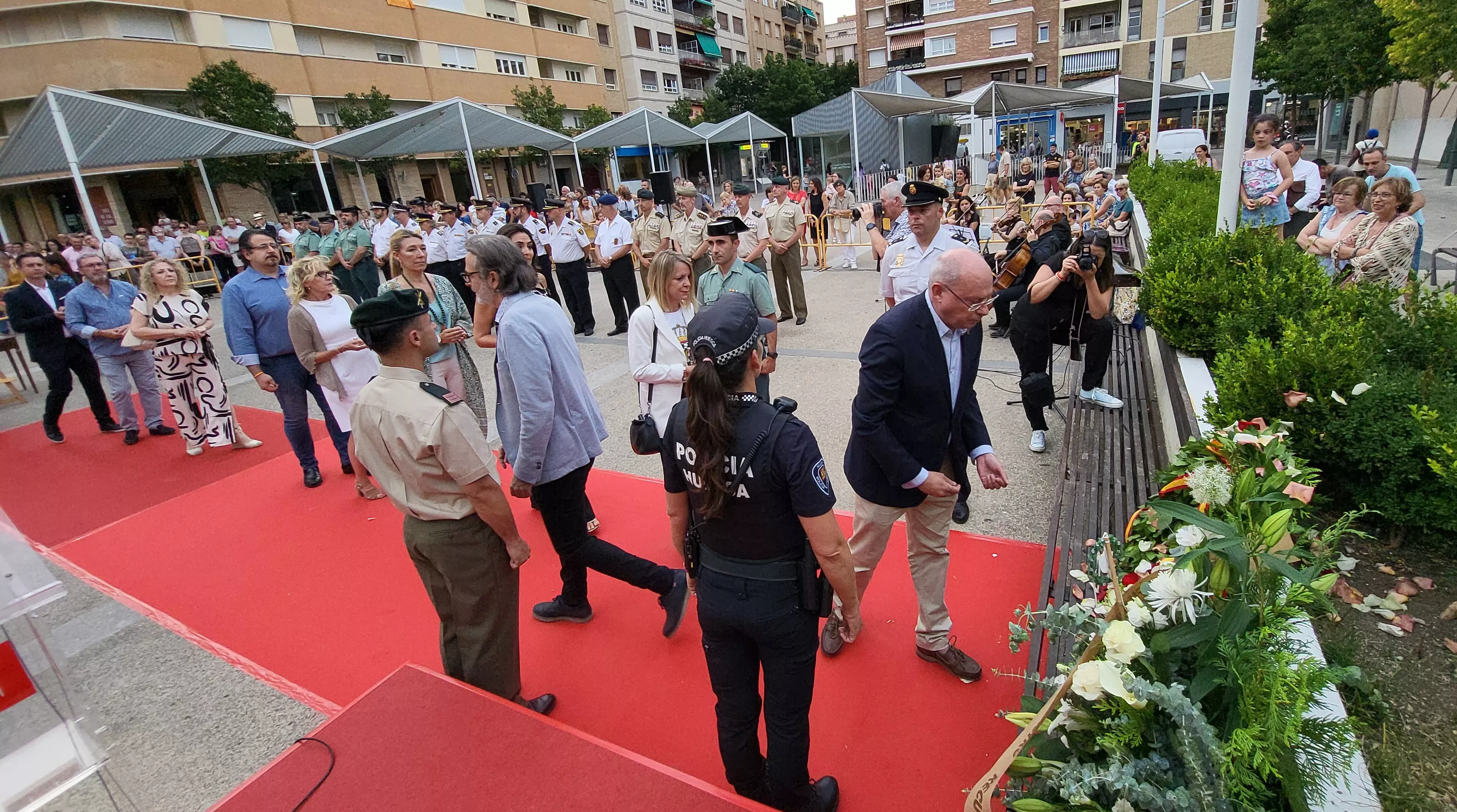 Acto de homenaje a las víctimas del terrorismo en Huesca, Foto Mercedes Manterola
