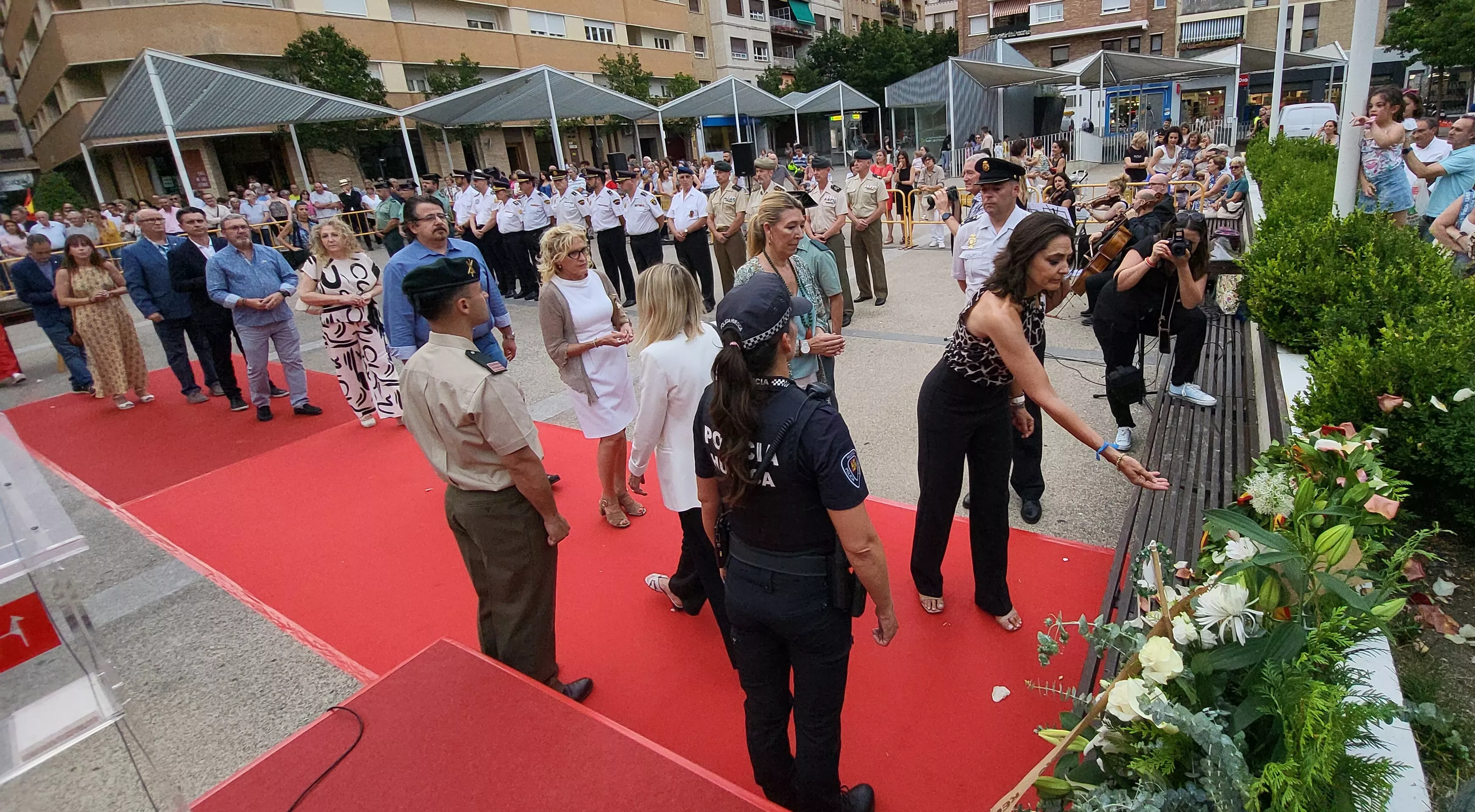 Acto de homenaje a las víctimas del terrorismo en Huesca, Foto Mercedes Manterola