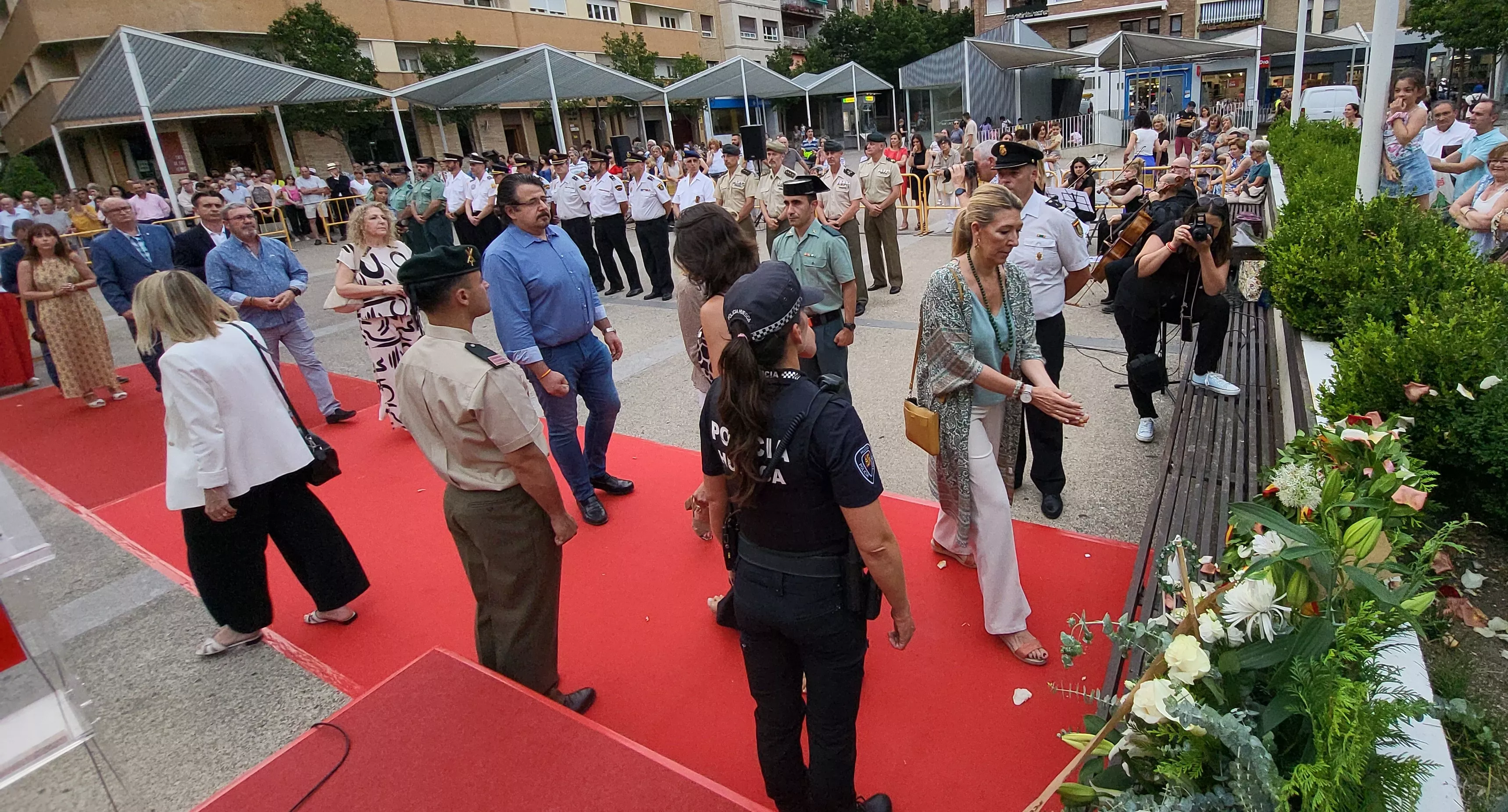 Acto de homenaje a las víctimas del terrorismo en Huesca, Foto Mercedes Manterola
