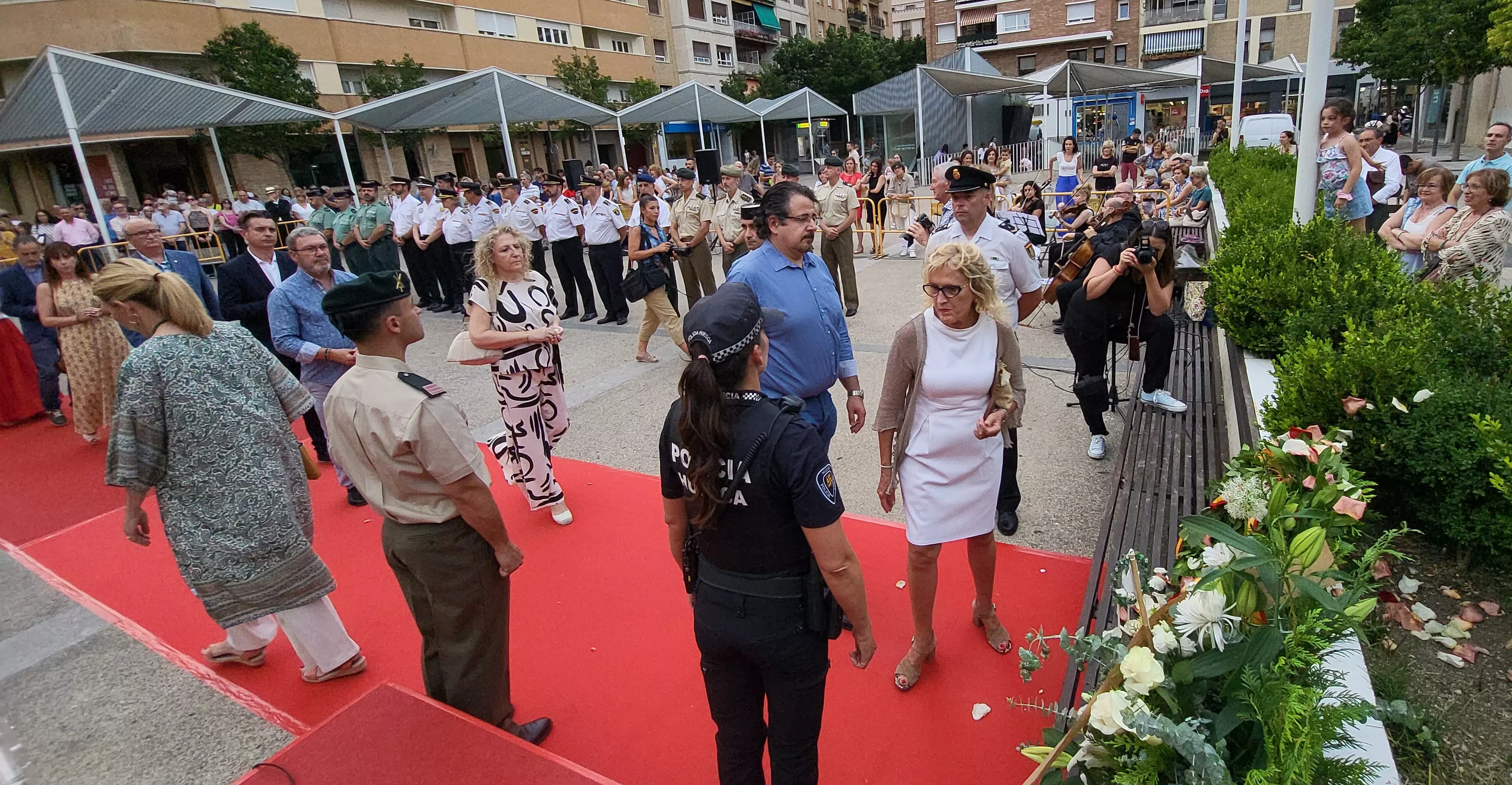 Acto de homenaje a las víctimas del terrorismo en Huesca, Foto Mercedes Manterola