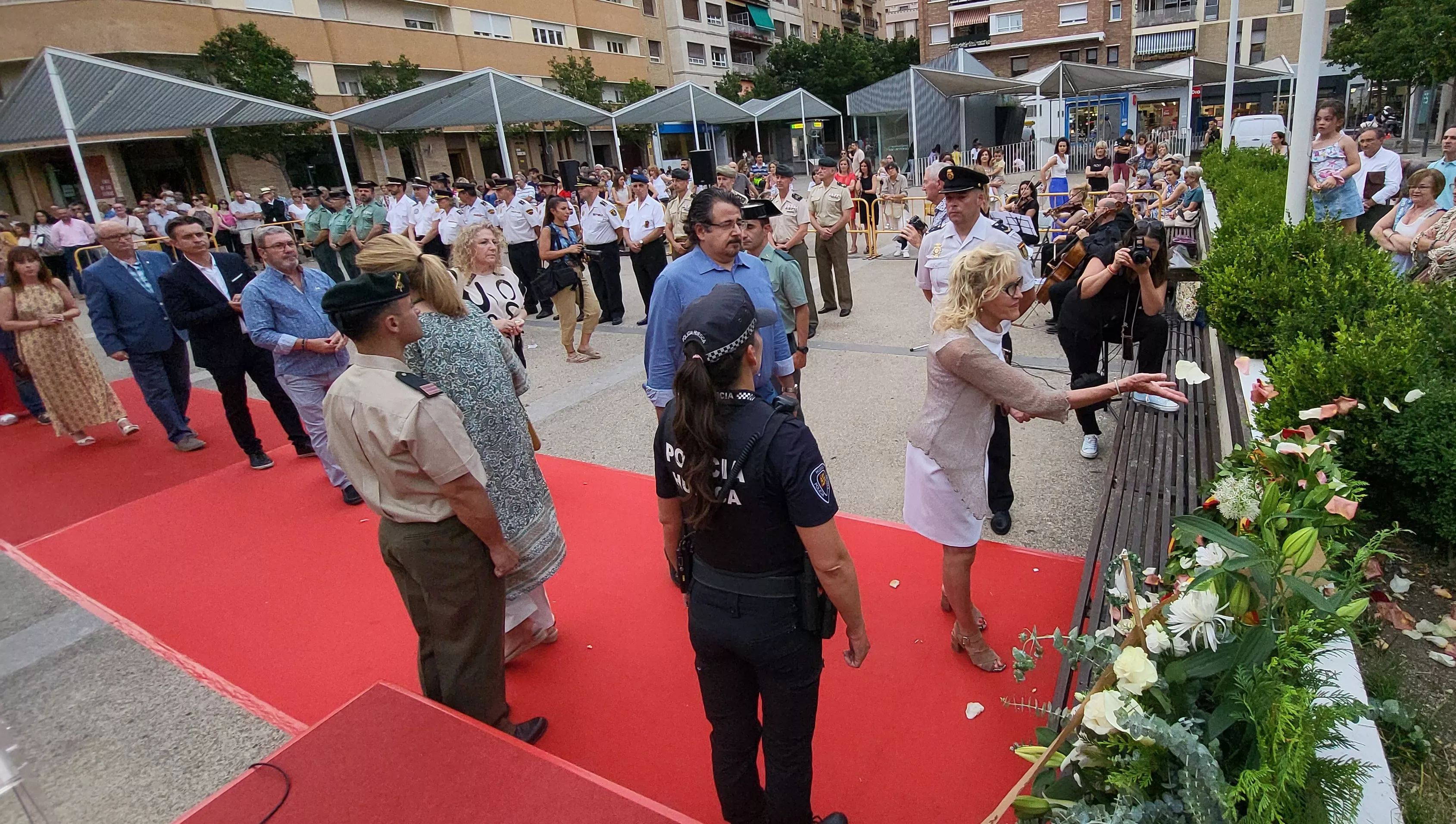 Acto de homenaje a las víctimas del terrorismo en Huesca, Foto Mercedes Manterola