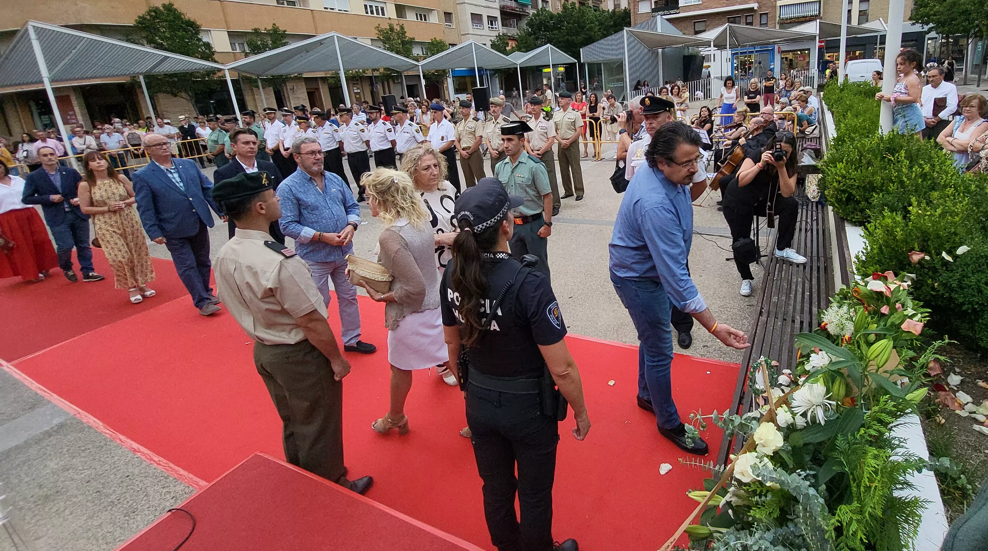 Acto de homenaje a las víctimas del terrorismo en Huesca, Foto Mercedes Manterola