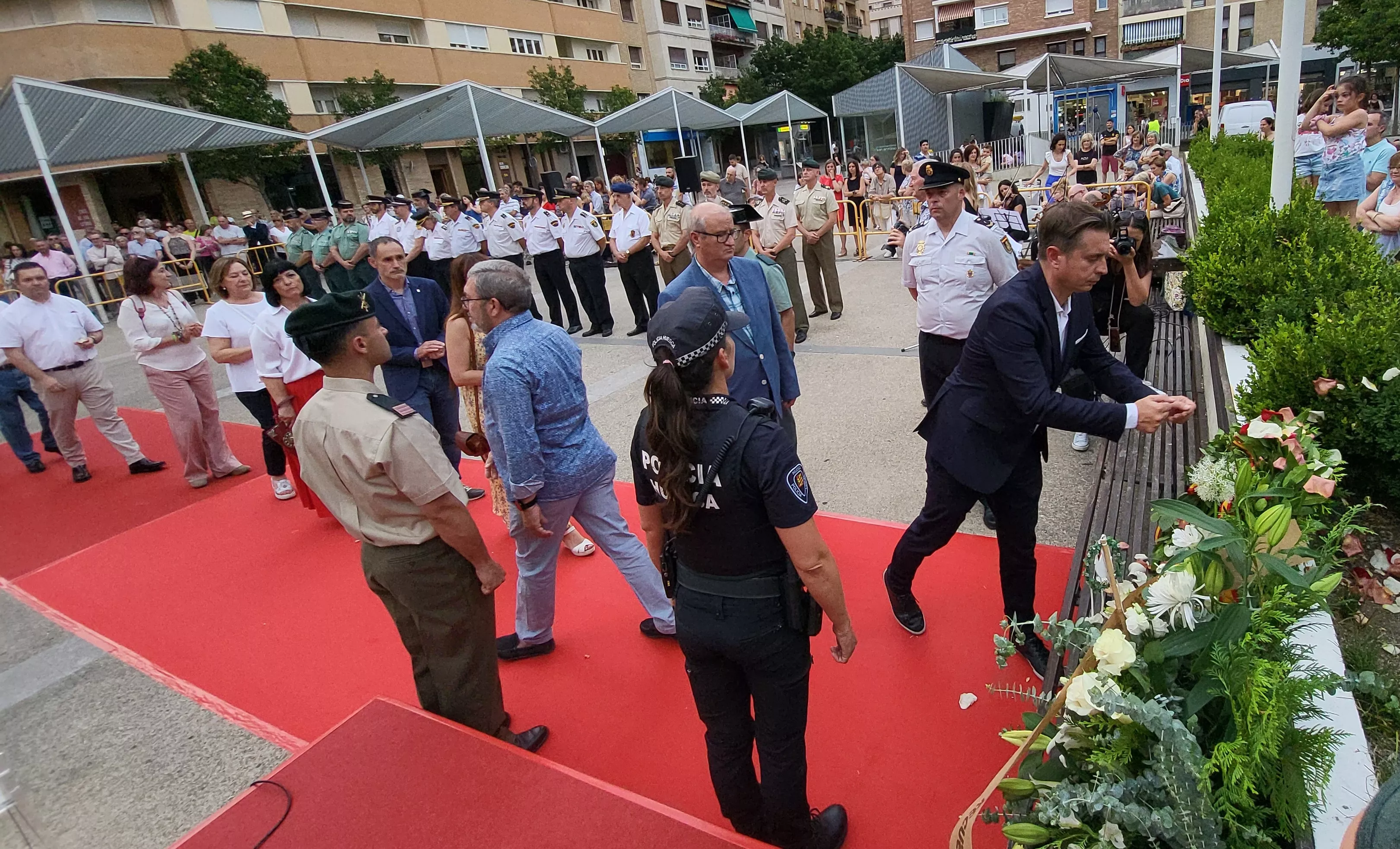 Acto de homenaje a las víctimas del terrorismo en Huesca, Foto Mercedes Manterola