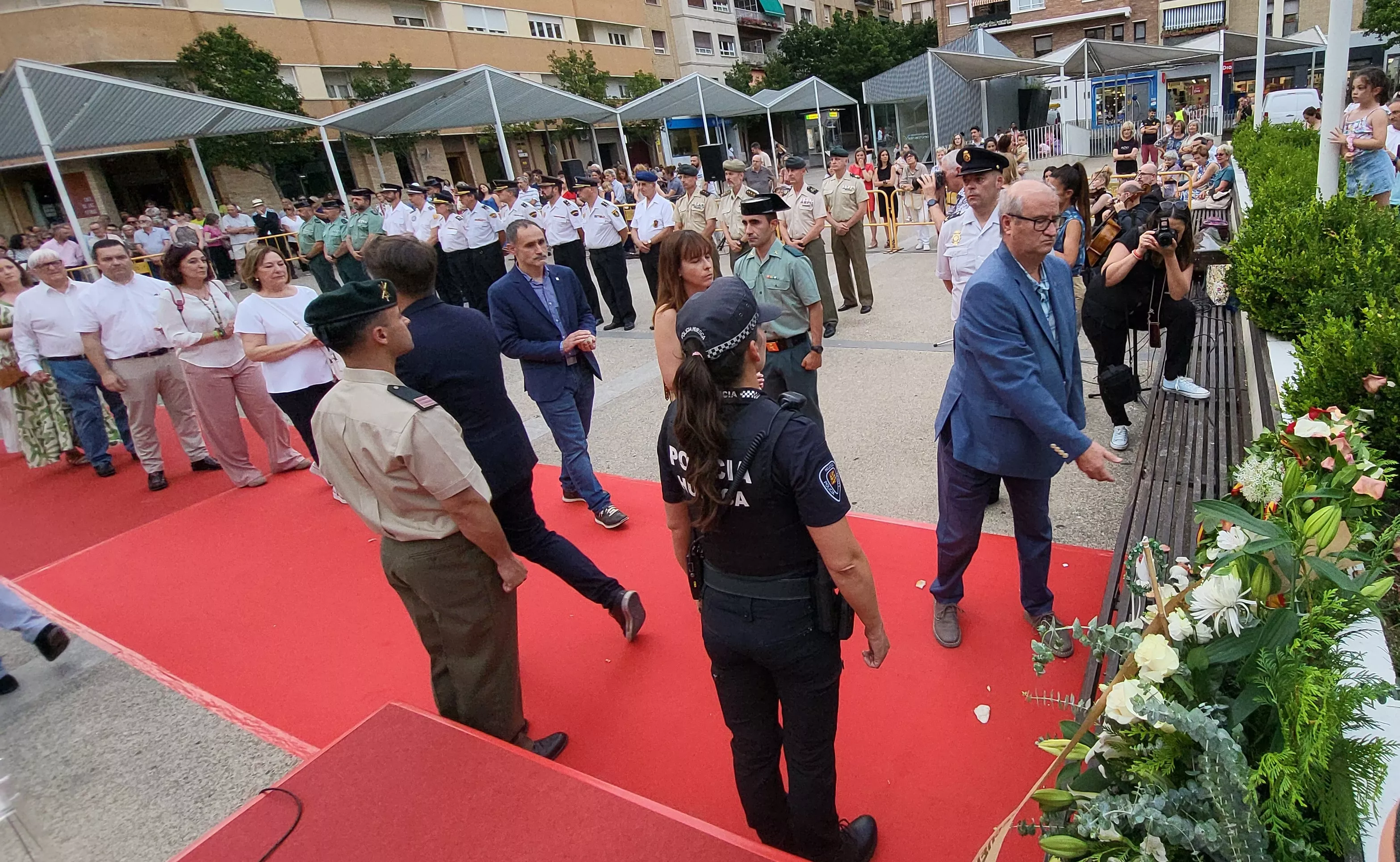 Acto de homenaje a las víctimas del terrorismo en Huesca, Foto Mercedes Manterola