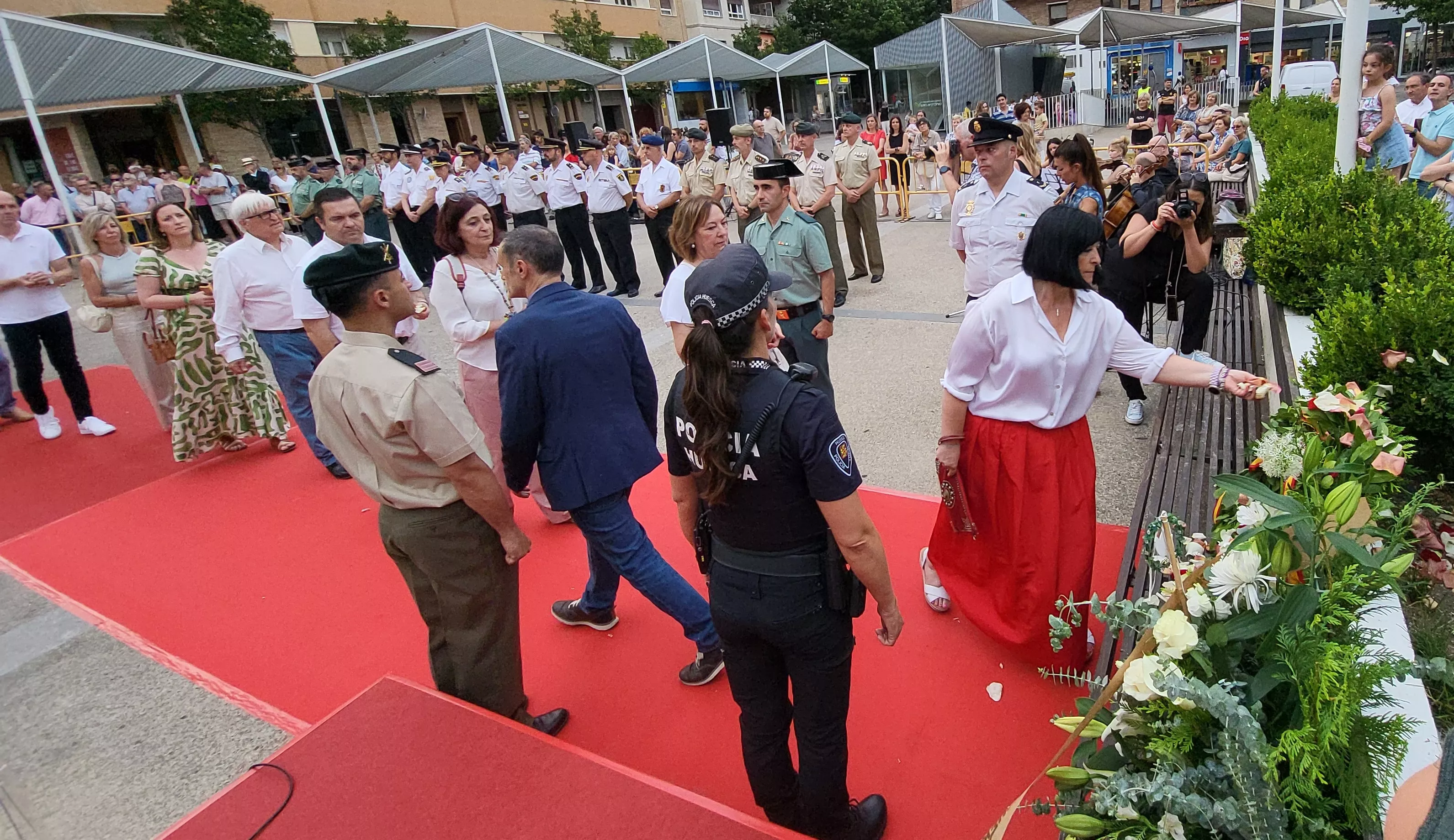Acto de homenaje a las víctimas del terrorismo en Huesca, Foto Mercedes Manterola