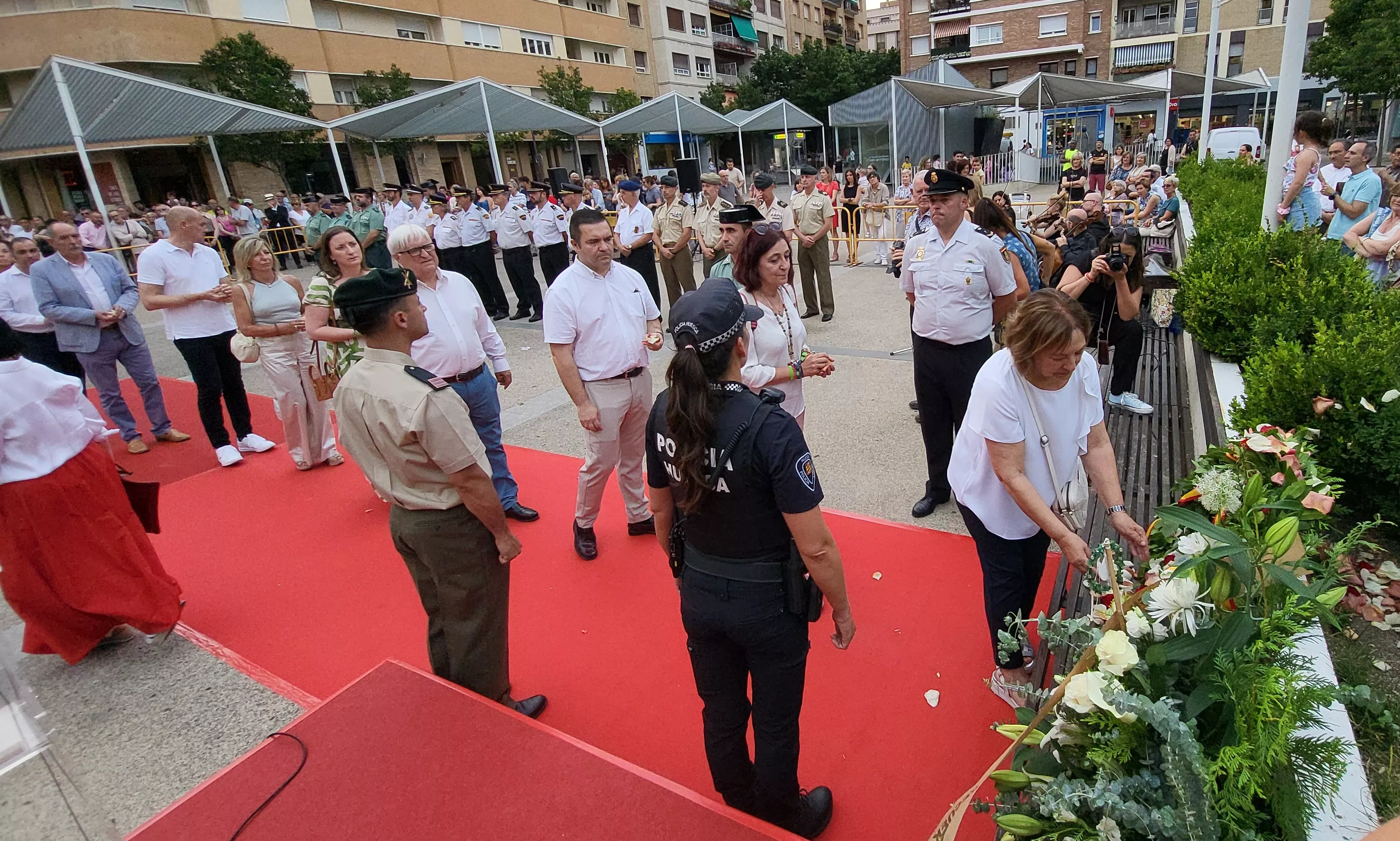Acto de homenaje a las víctimas del terrorismo en Huesca, Foto Mercedes Manterola