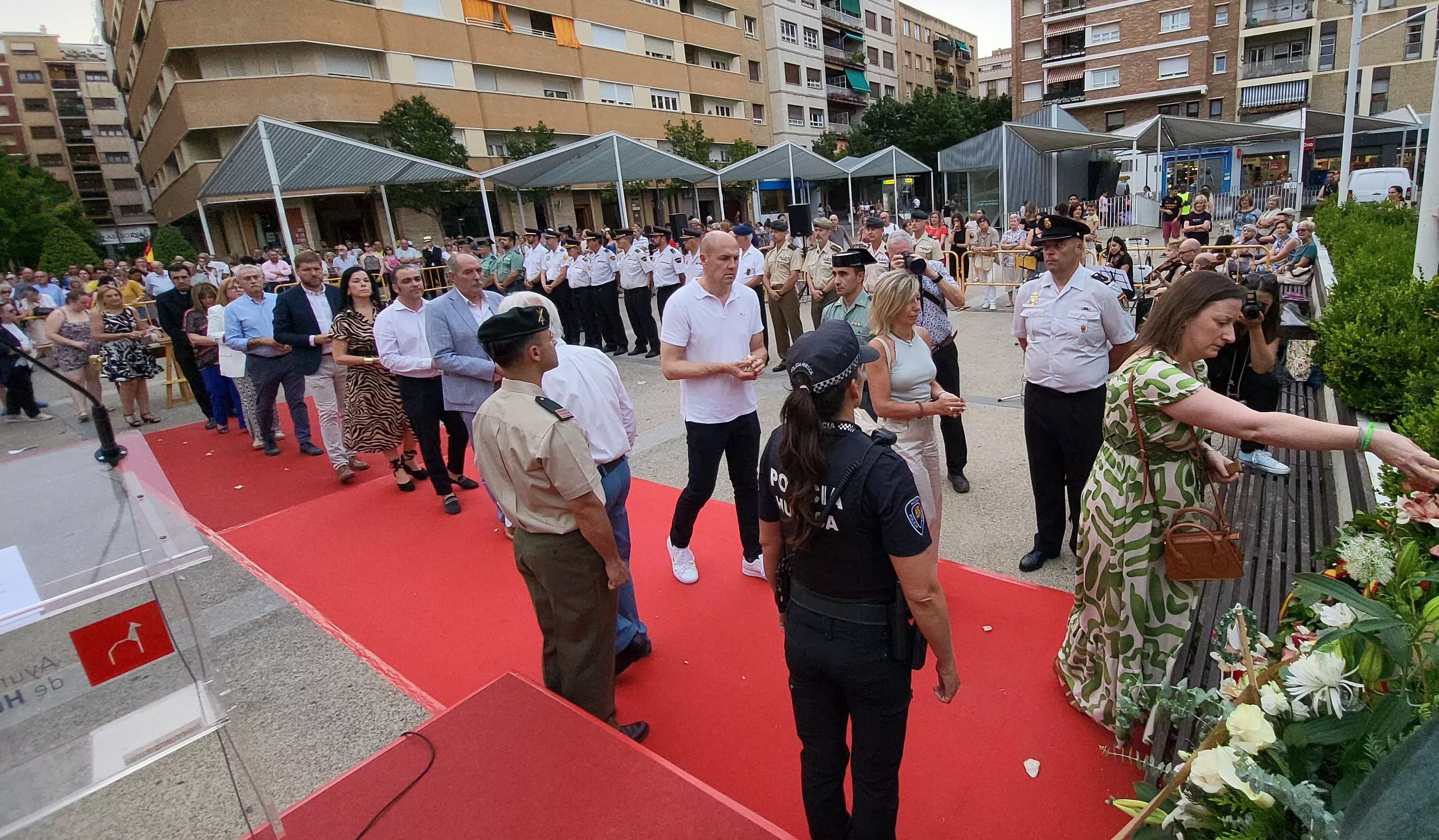 Acto de homenaje a las víctimas del terrorismo en Huesca, Foto Mercedes Manterola