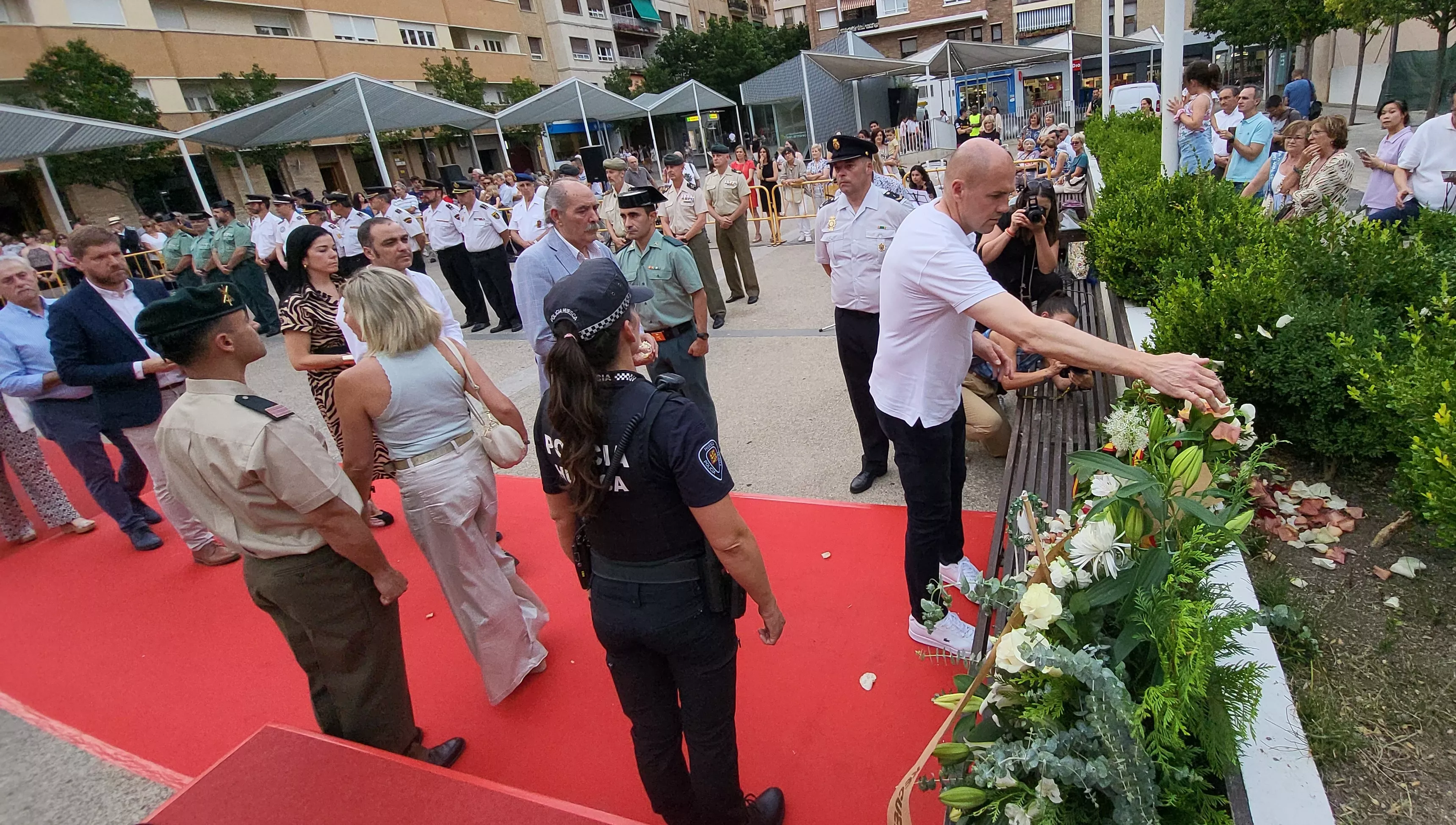 Acto de homenaje a las víctimas del terrorismo en Huesca, Foto Mercedes Manterola
