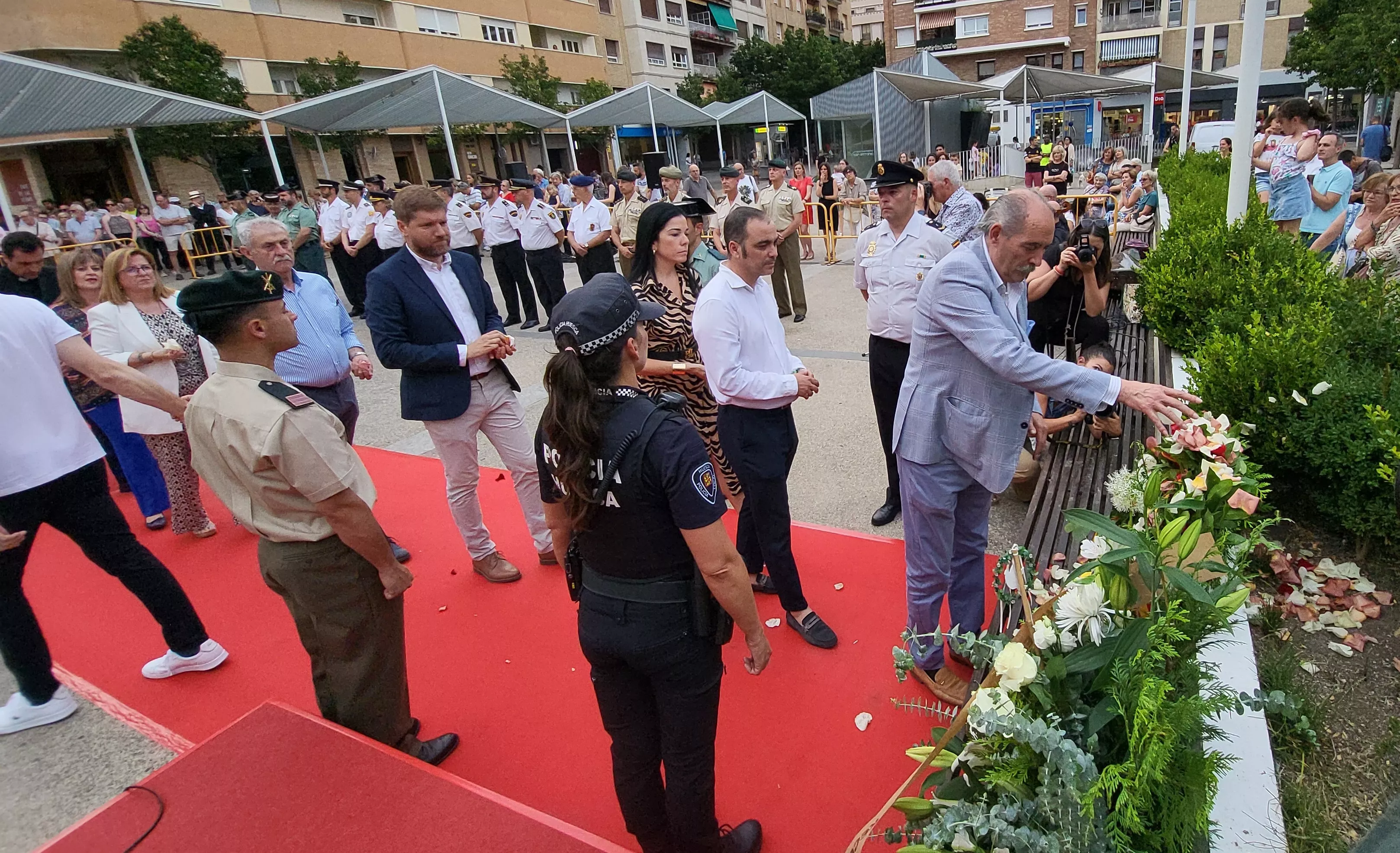 Acto de homenaje a las víctimas del terrorismo en Huesca, Foto Mercedes Manterola