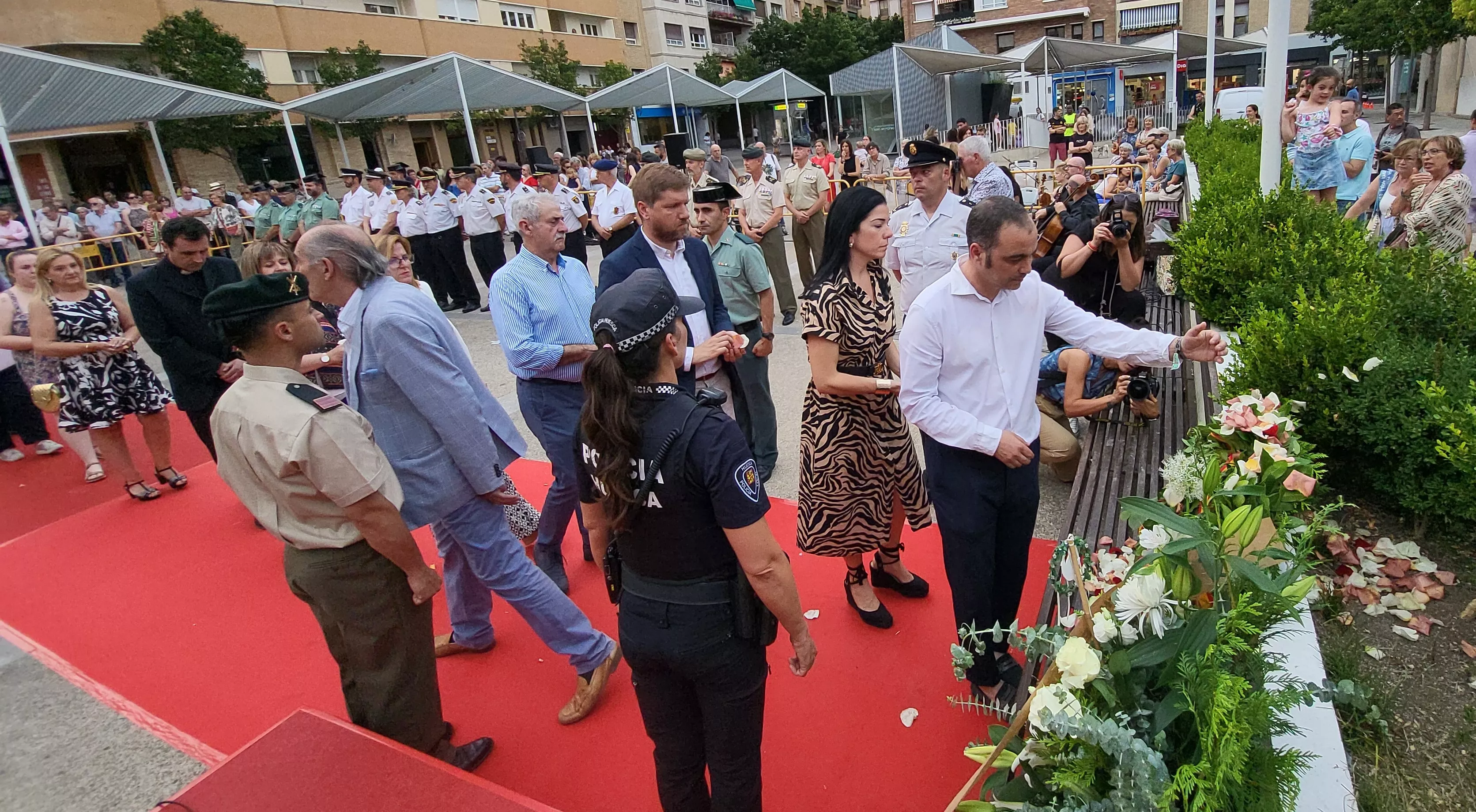 Acto de homenaje a las víctimas del terrorismo en Huesca, Foto Mercedes Manterola