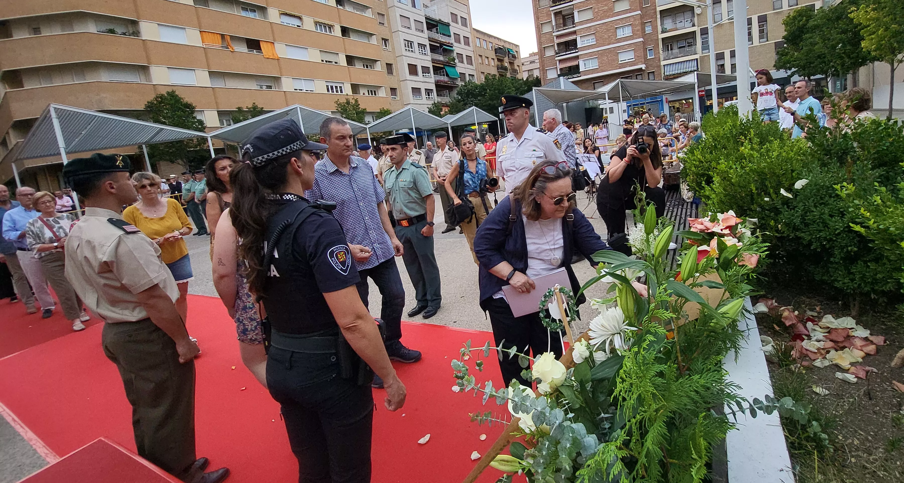 Acto de homenaje a las víctimas del terrorismo en Huesca, Foto Mercedes Manterola