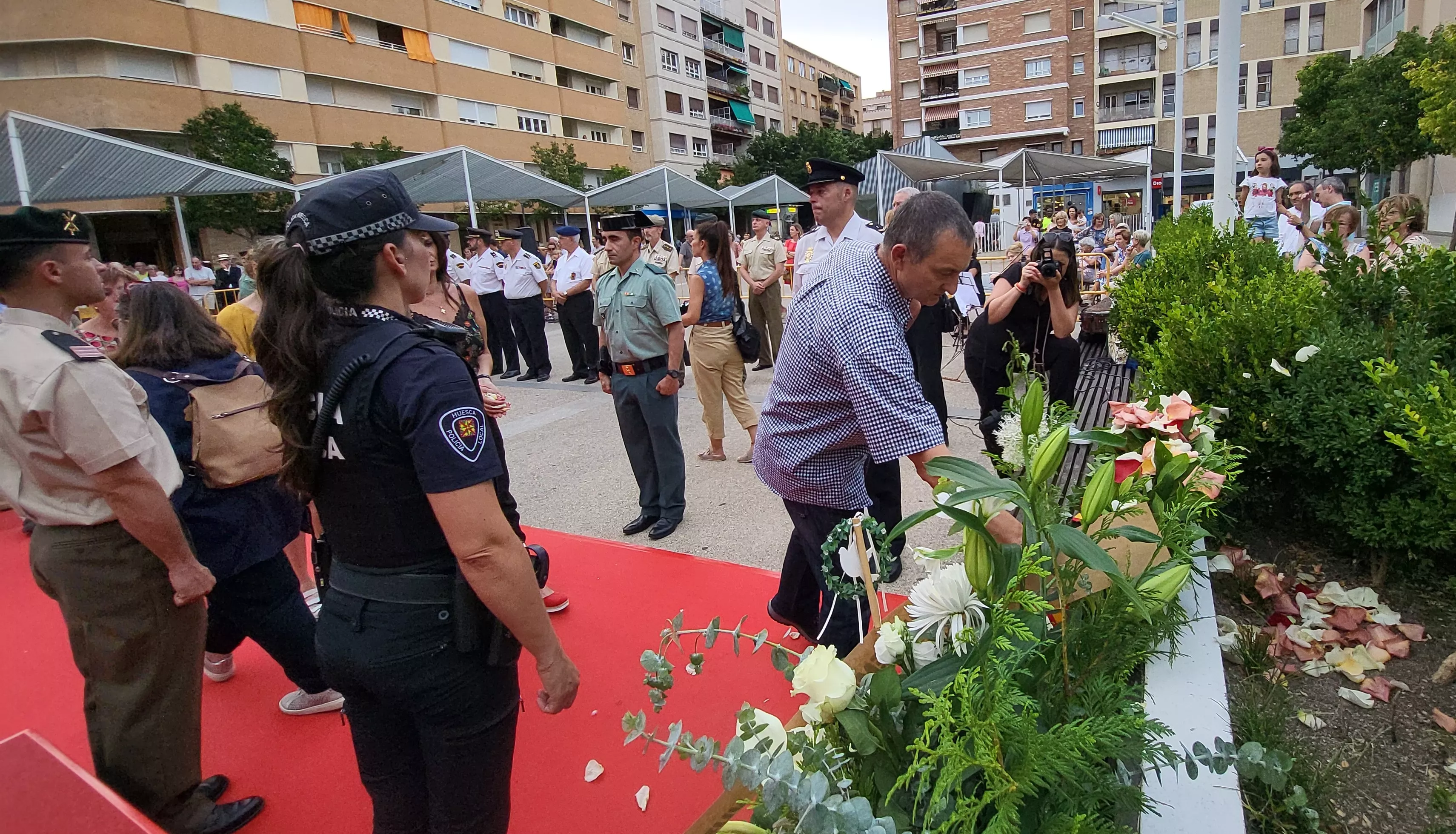 Acto de homenaje a las víctimas del terrorismo en Huesca. Foto Mercedes Manterola