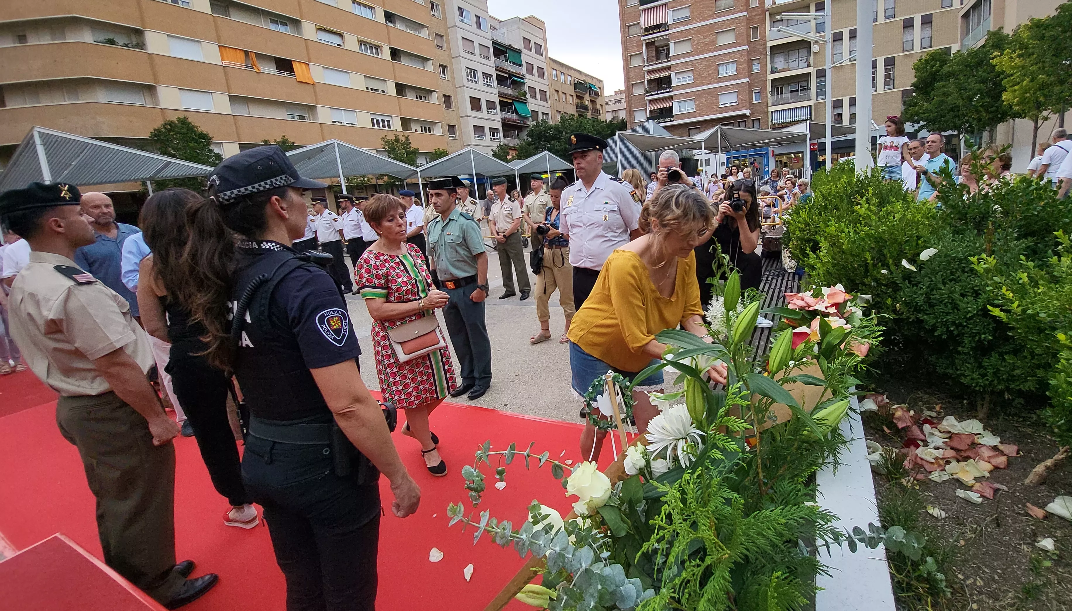 Acto de homenaje a las víctimas del terrorismo en Huesca. Foto Mercedes Manterola