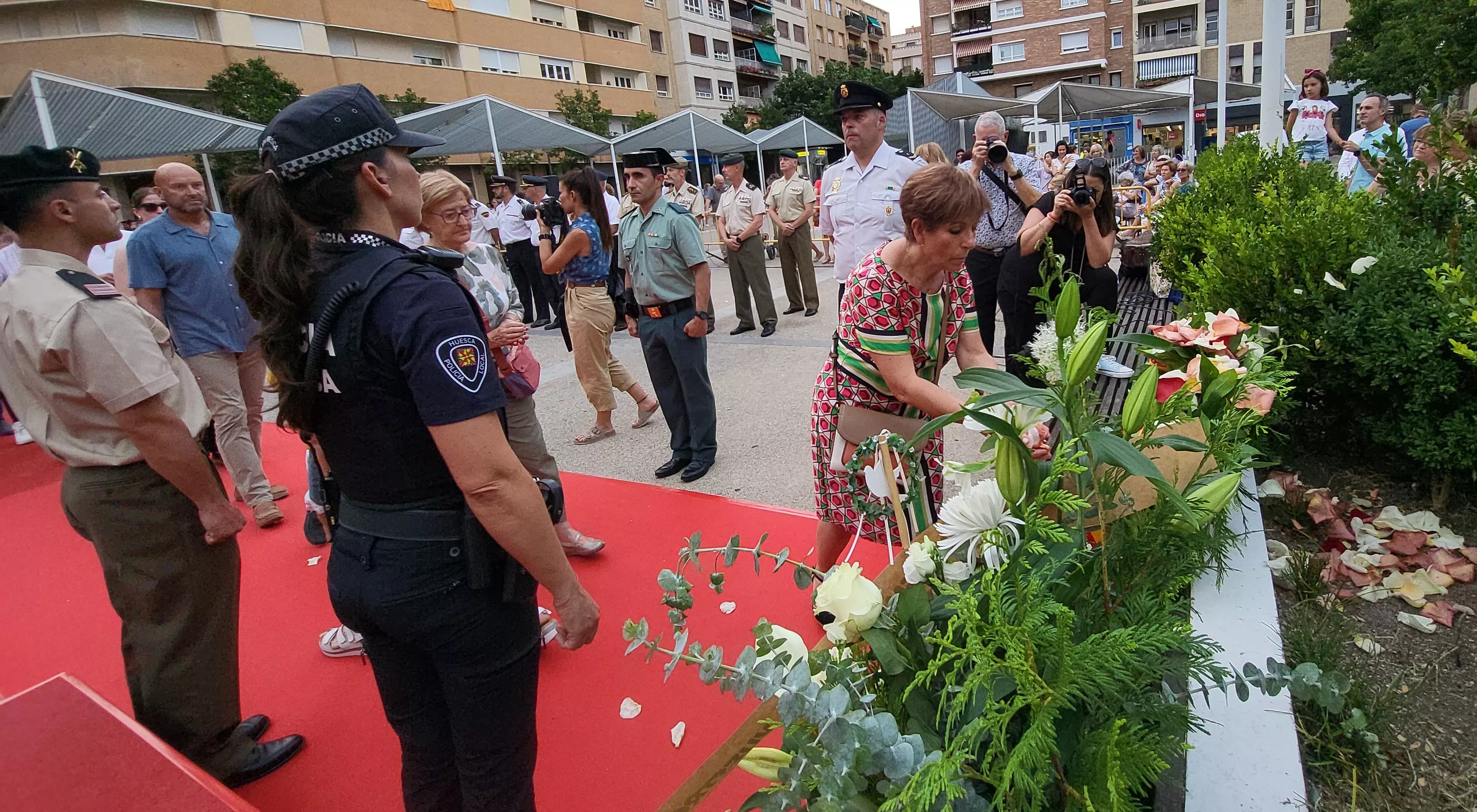 Acto de homenaje a las víctimas del terrorismo en Huesca. Foto Mercedes Manterola