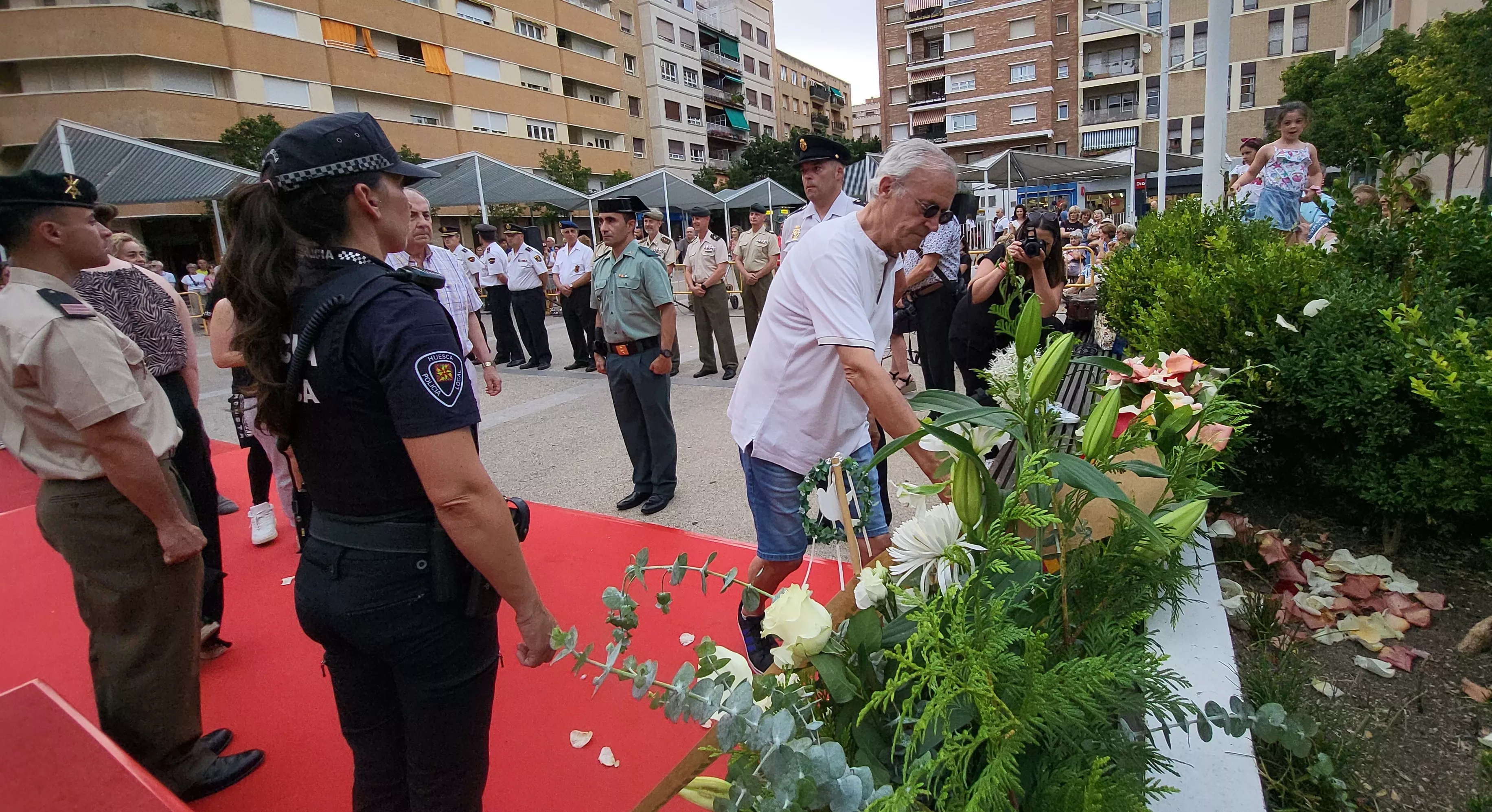 Acto de homenaje a las víctimas del terrorismo en Huesca. Foto Mercedes Manterola