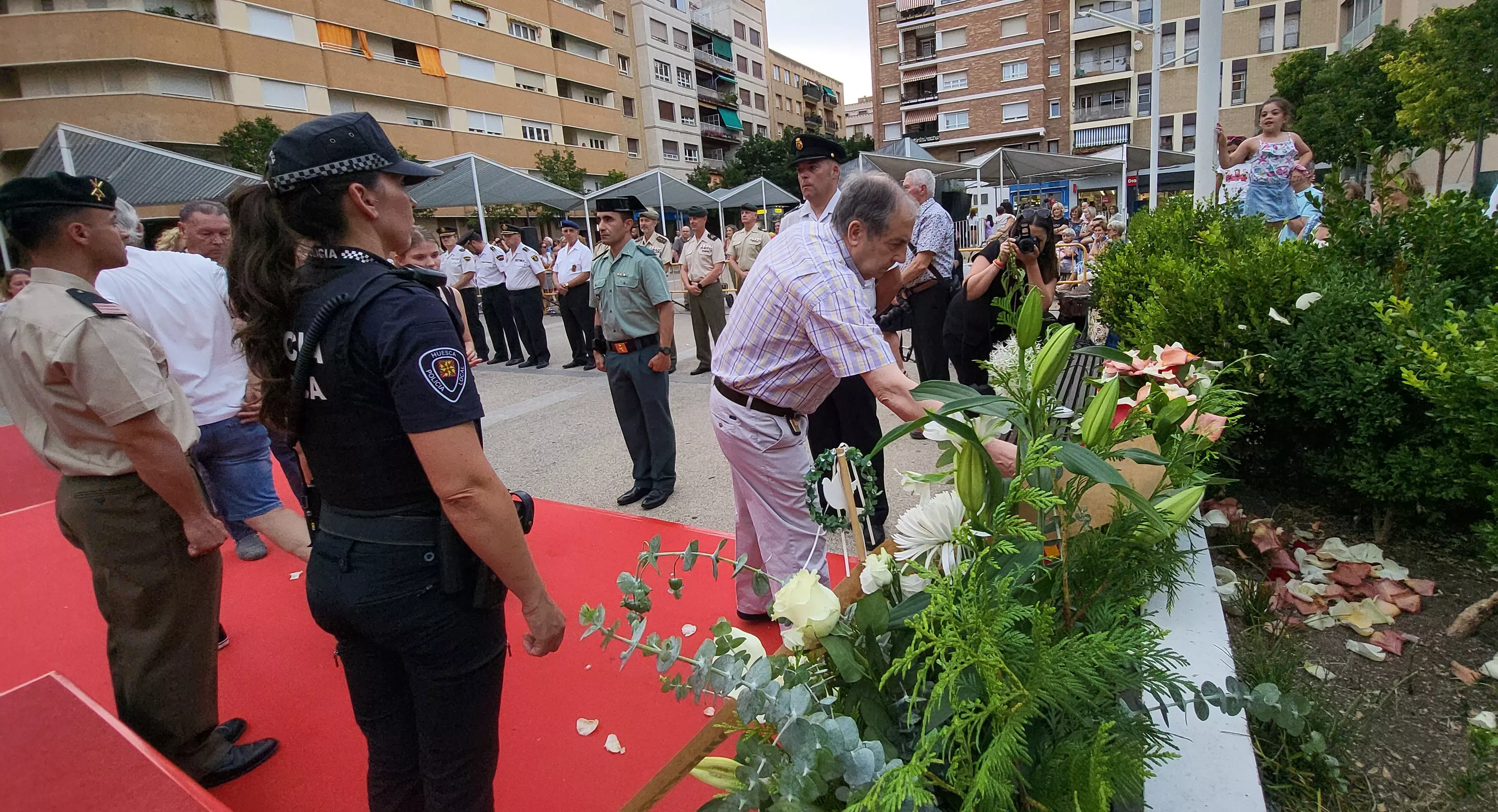 Acto de homenaje a las víctimas del terrorismo en Huesca. Foto Mercedes Manterola