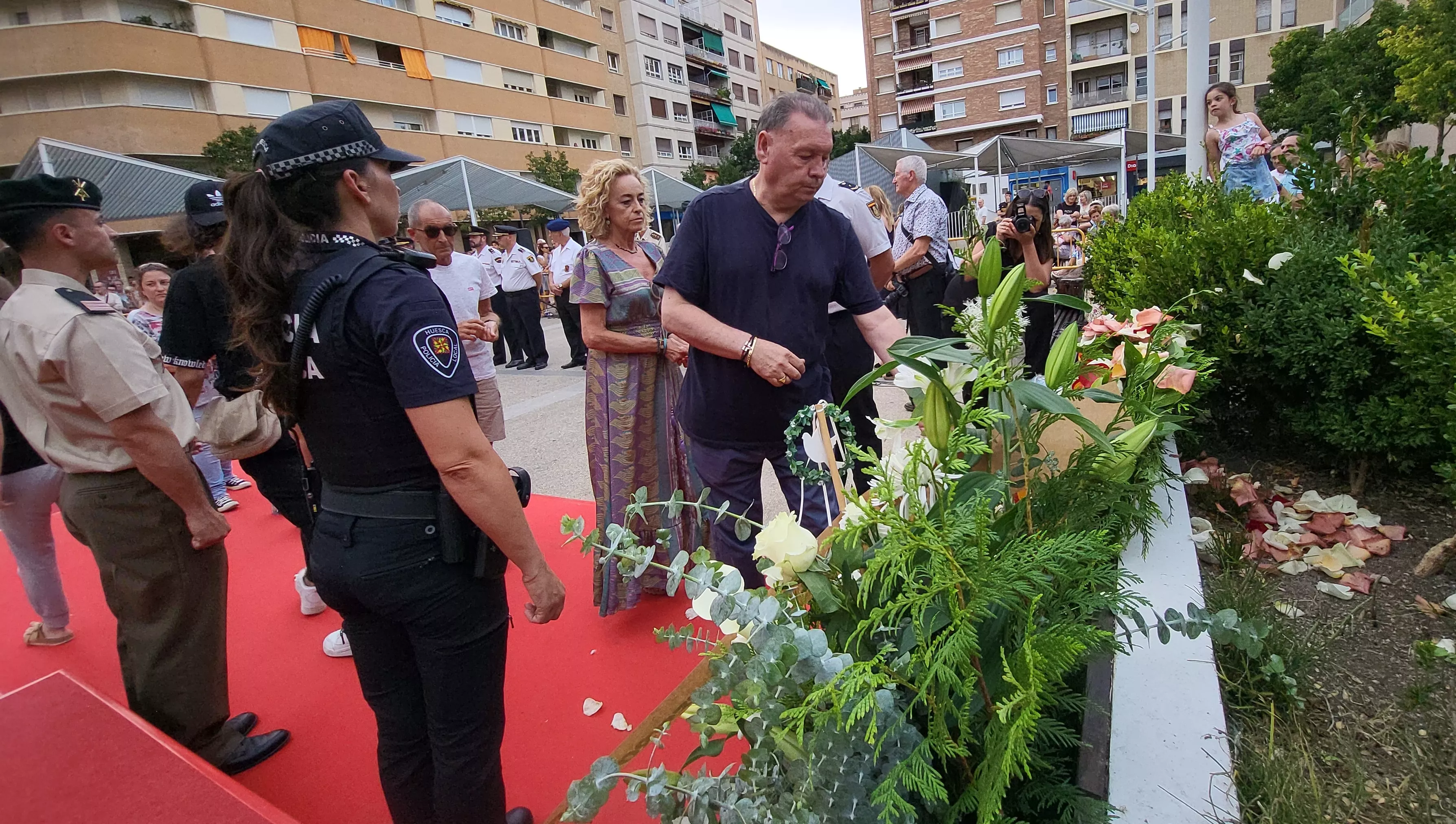 Acto de homenaje a las víctimas del terrorismo en Huesca. Foto Mercedes Manterola