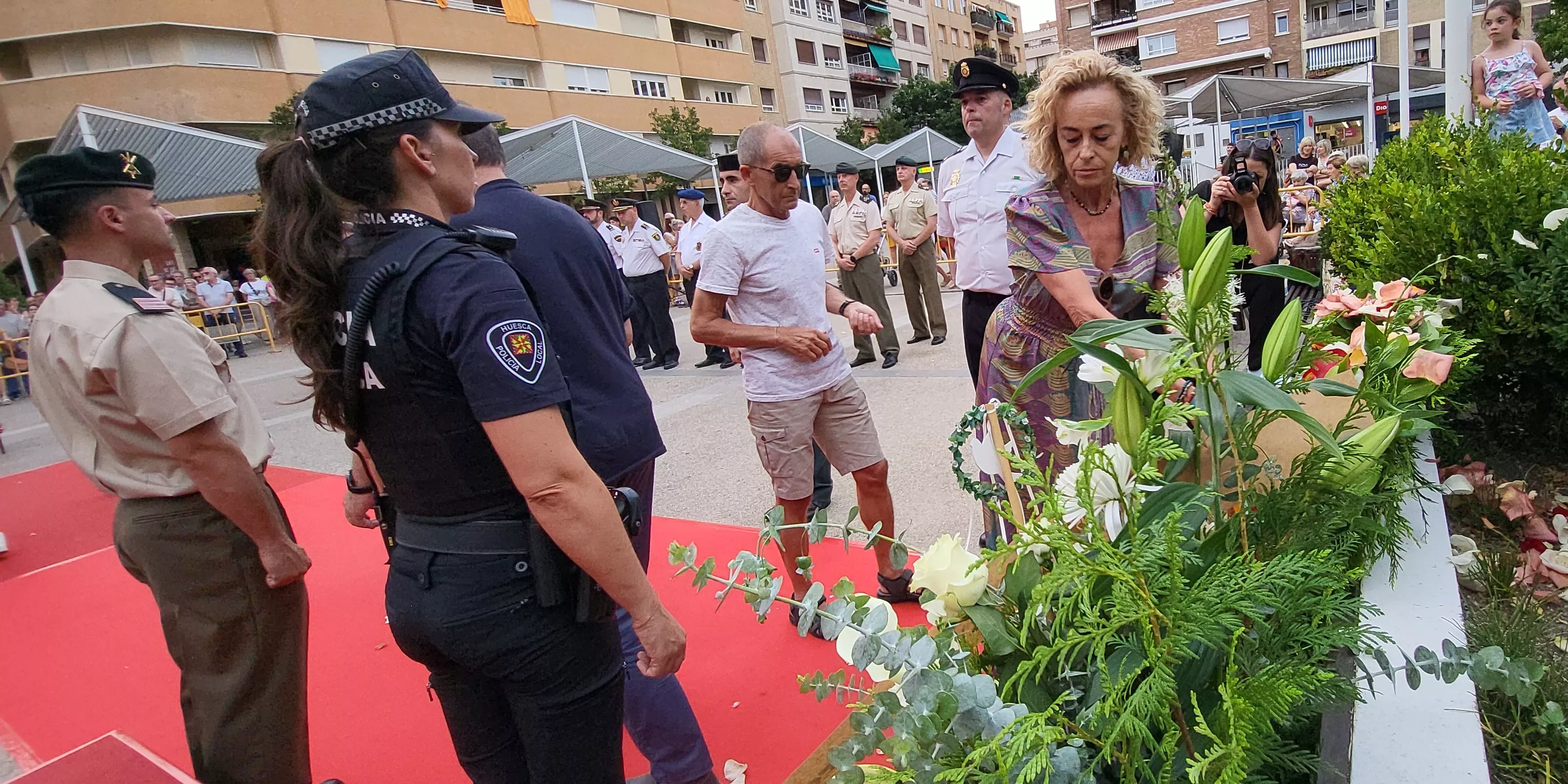 Acto de homenaje a las víctimas del terrorismo en Huesca. Foto Mercedes Manterola