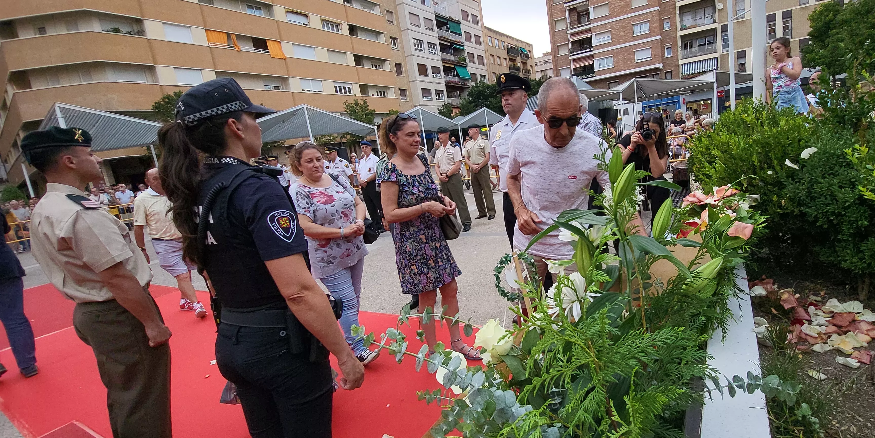 Acto de homenaje a las víctimas del terrorismo en Huesca, Foto Mercedes Manterola