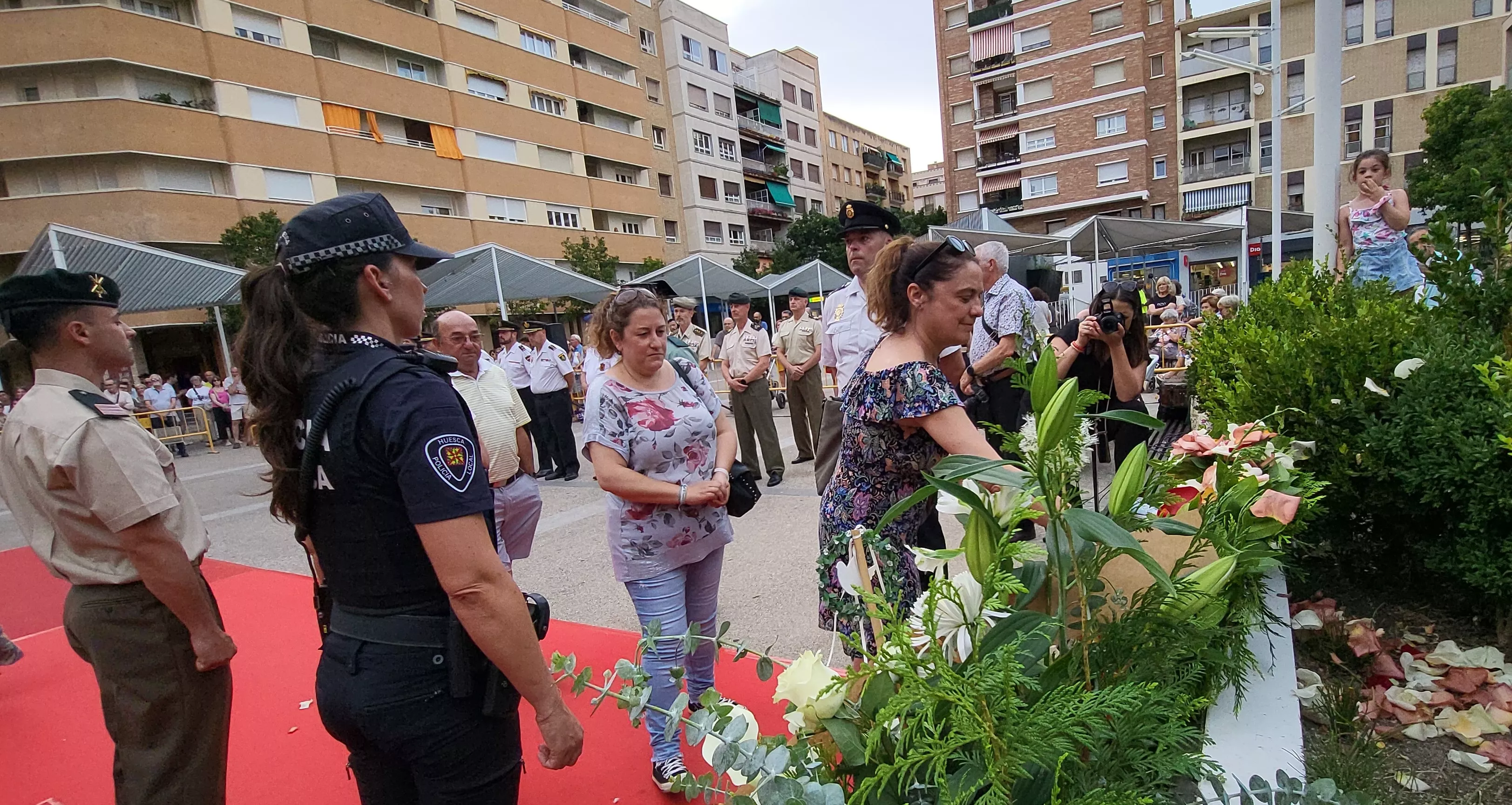 Acto de homenaje a las víctimas del terrorismo en Huesca. Foto Mercedes Manterola