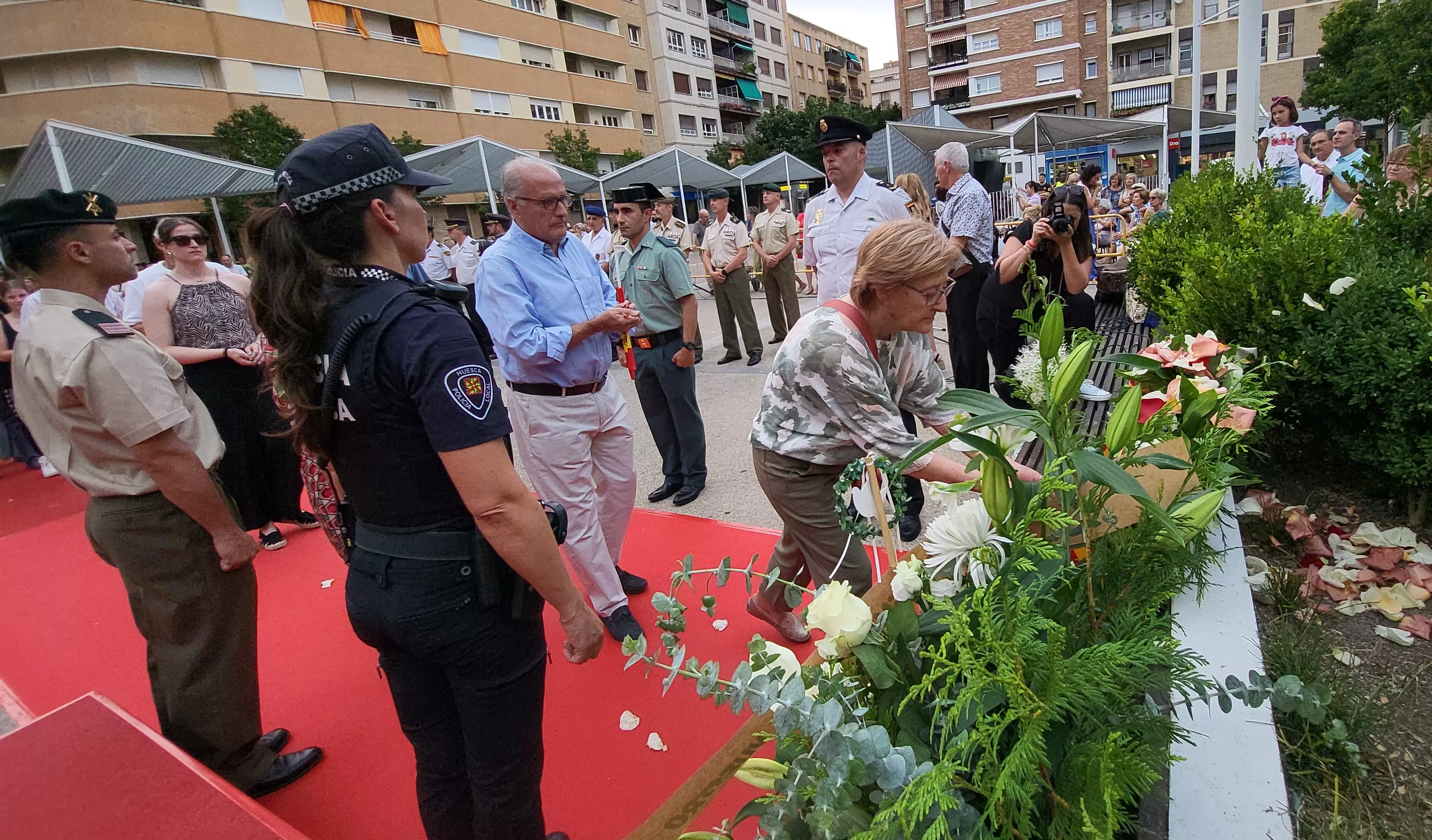 Acto de homenaje a las víctimas del terrorismo en Huesca. Foto Mercedes Manterola