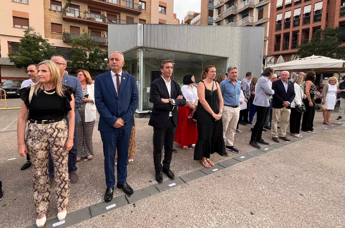 Acto de homenaje a las víctimas del terrorismo en Huesca. Foto Mercedes Manterola