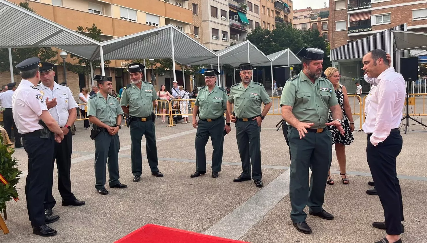 Acto de homenaje a las víctimas del terrorismo en Huesca. Foto Mercedes Manterola