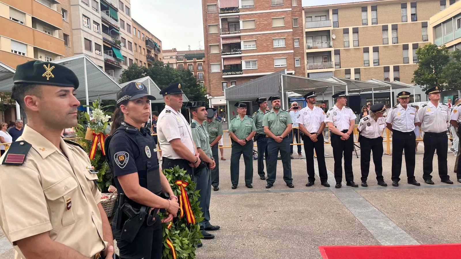 Acto de homenaje a las víctimas del terrorismo en Huesca, Foto Mercedes Manterola