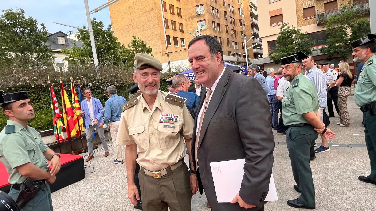 Acto de homenaje a las víctimas del terrorismo en Huesca. Foto Mercedes Manterola