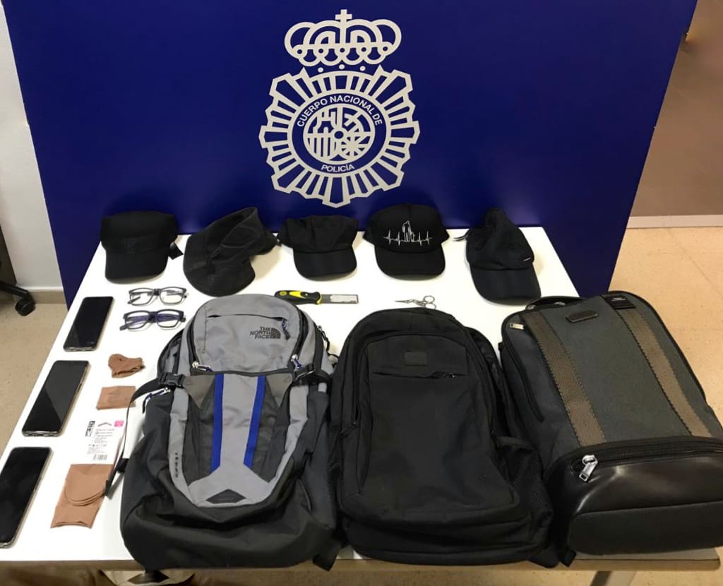 Elementos utilizados por los tres miembros de un grupo criminal itinerante detenidos en Huesca