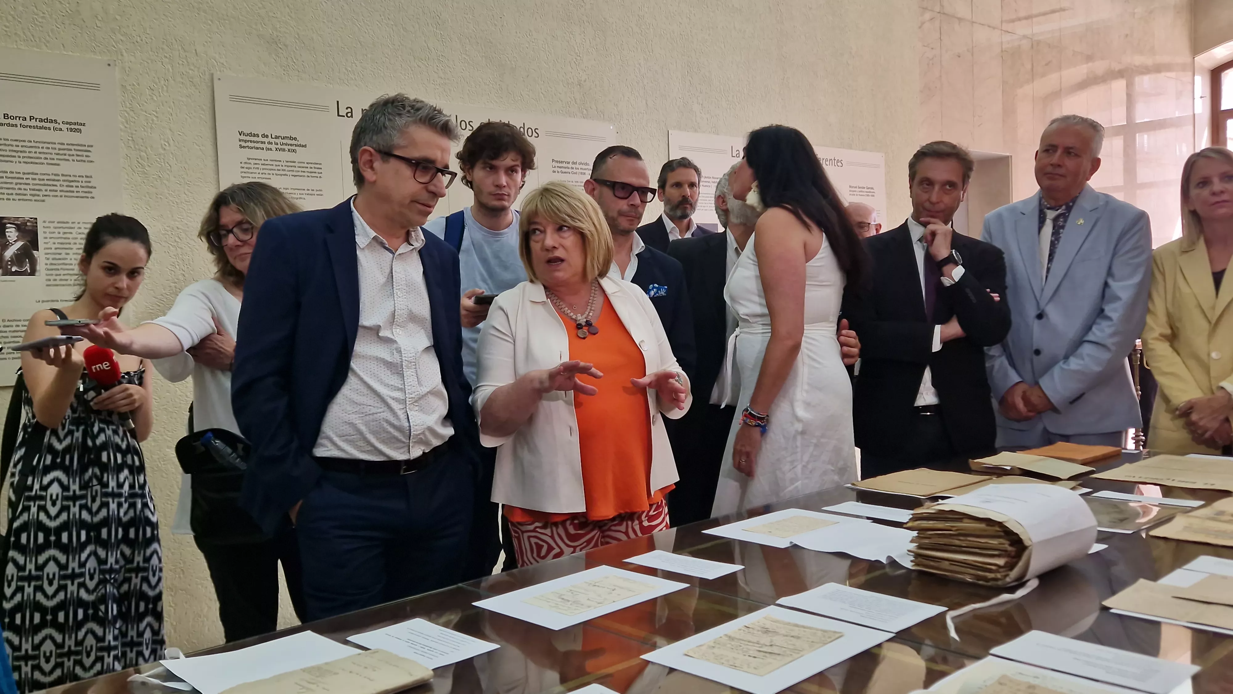 Visita del secretario de Estado de Cultura, Jordi Martí, a Huesca. Foto Myriam Martínez