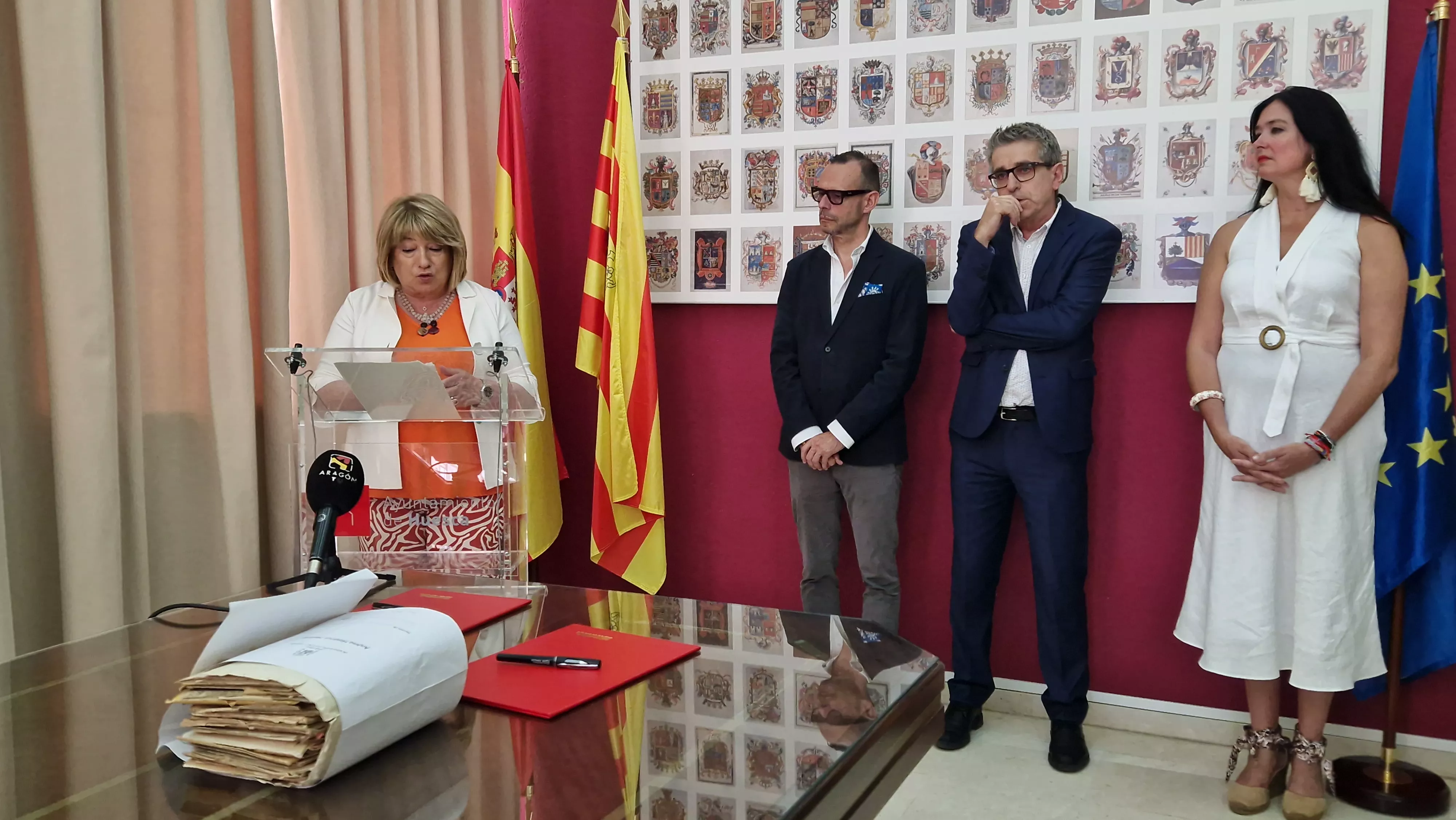 Visita del secretario de Estado de Cultura, Jordi Martí, a Huesca. Foto Myriam Martínez