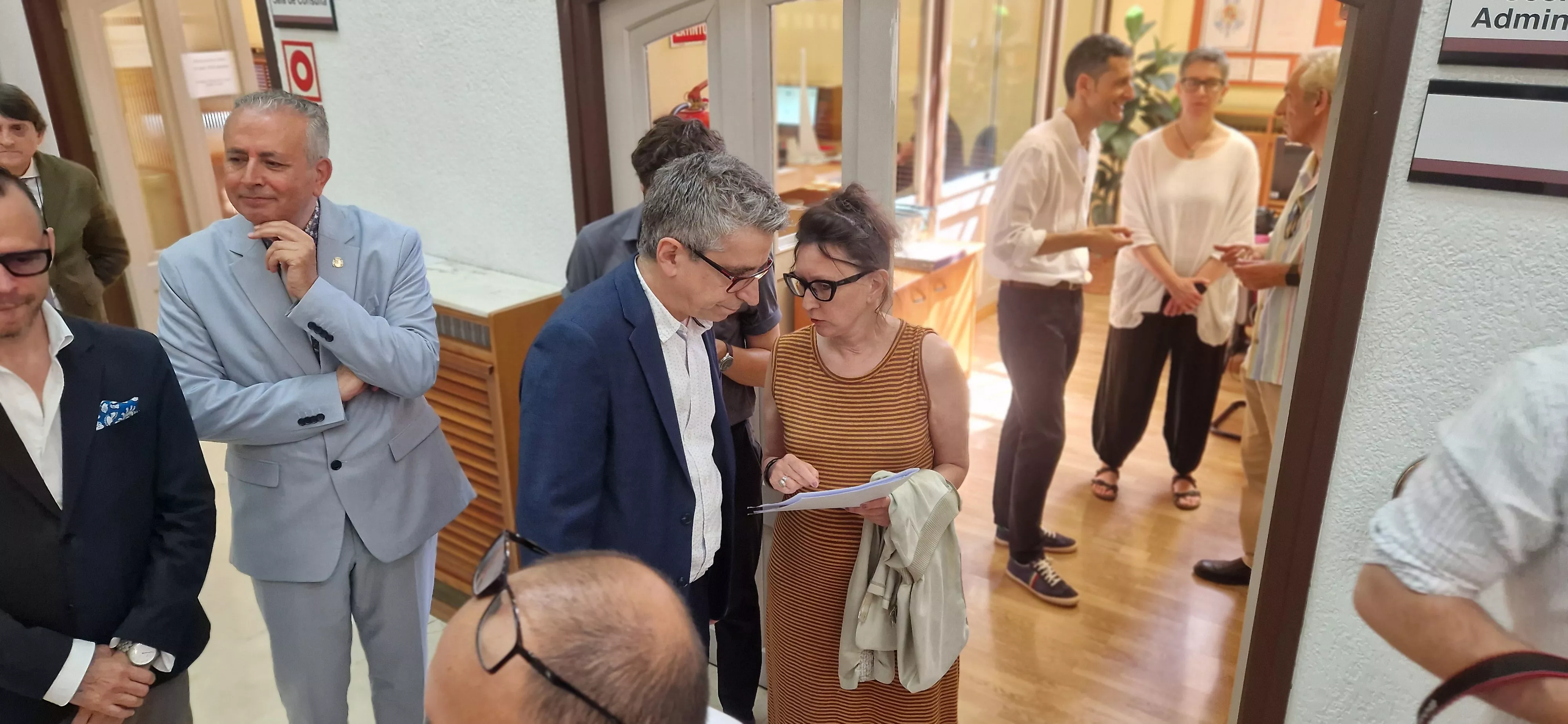 Visita del secretario de Estado de Cultura, Jordi Martí, a Huesca. Foto Myriam Martínez