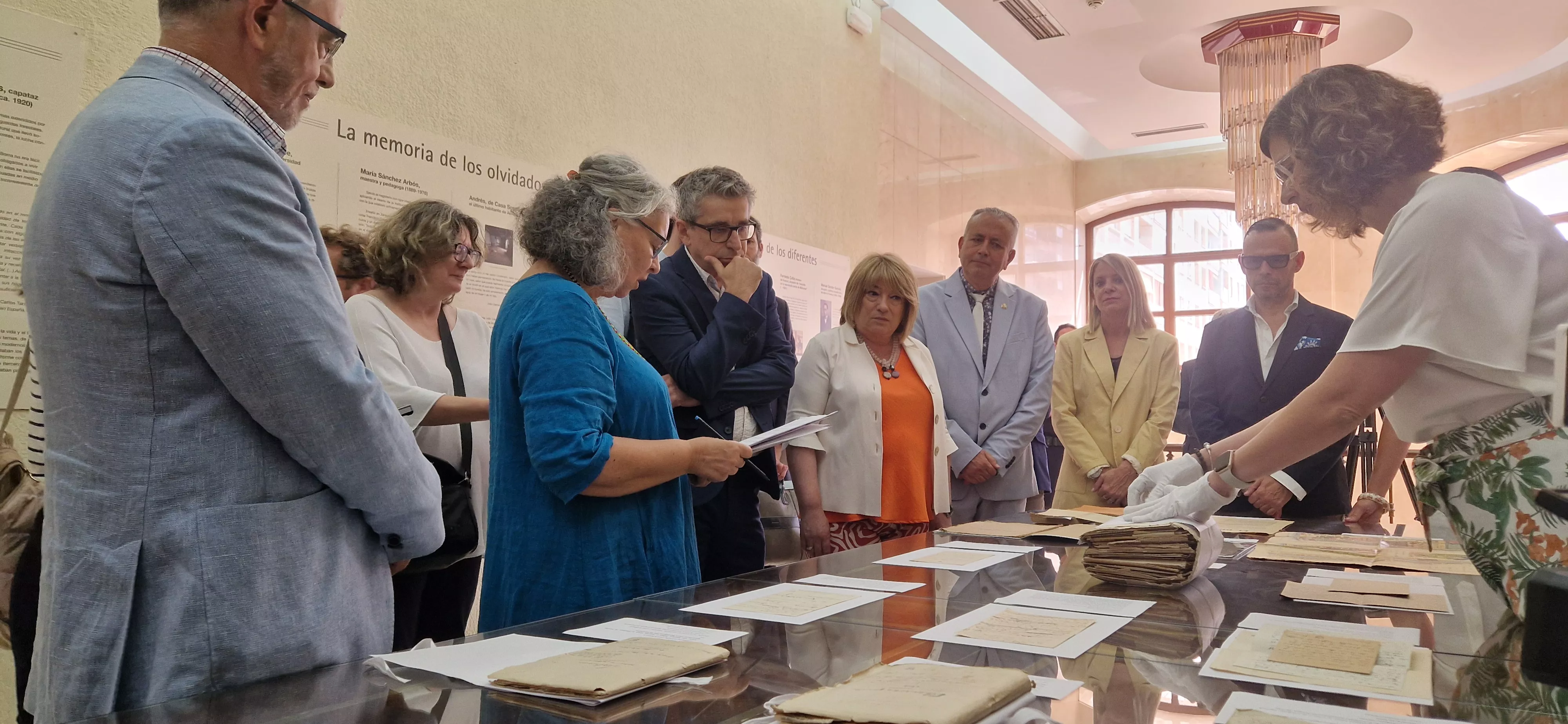 Visita del secretario de Estado de Cultura, Jordi Martí, a Huesca. Foto Myriam Martínez 