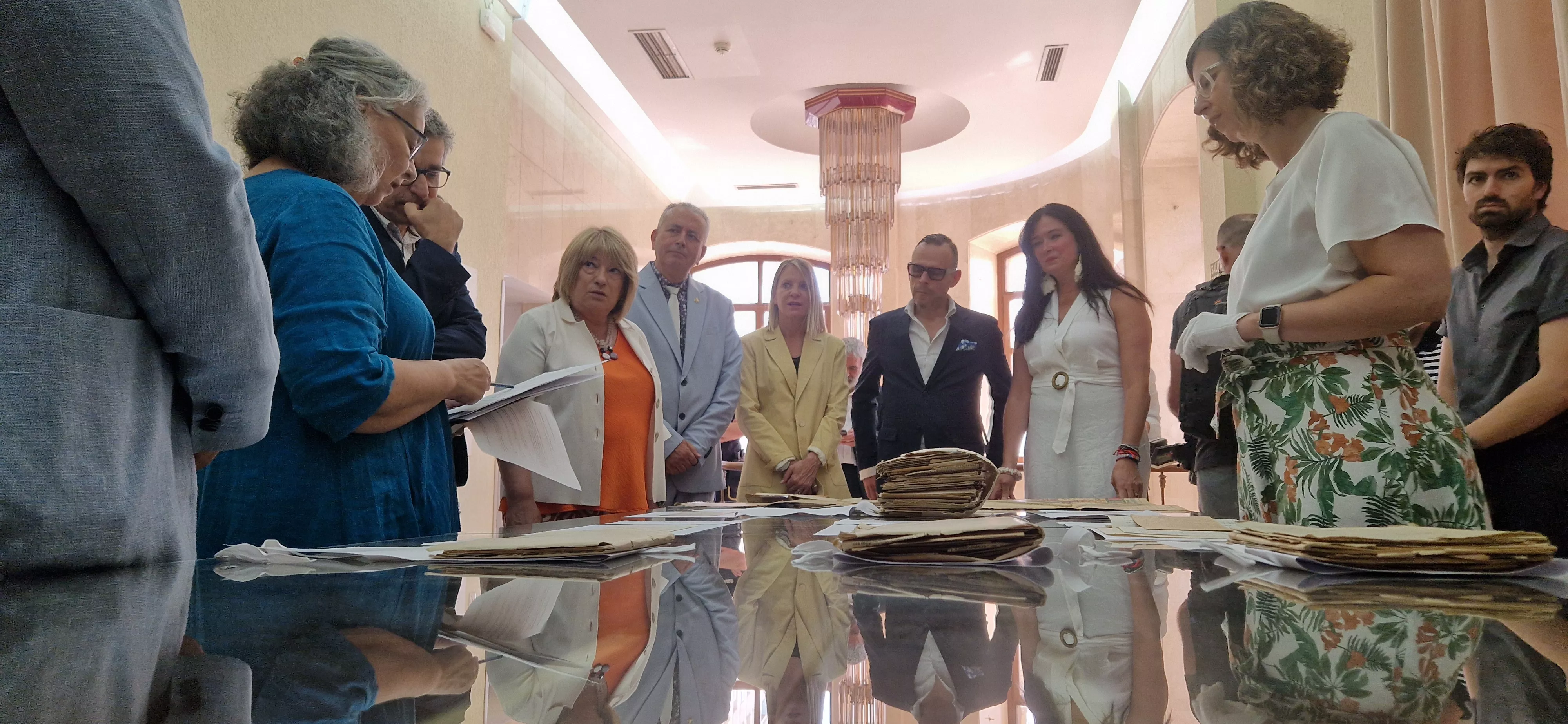 Visita del secretario de Estado de Cultura, Jordi Martí, a Huesca. Foto Myriam Martínez 