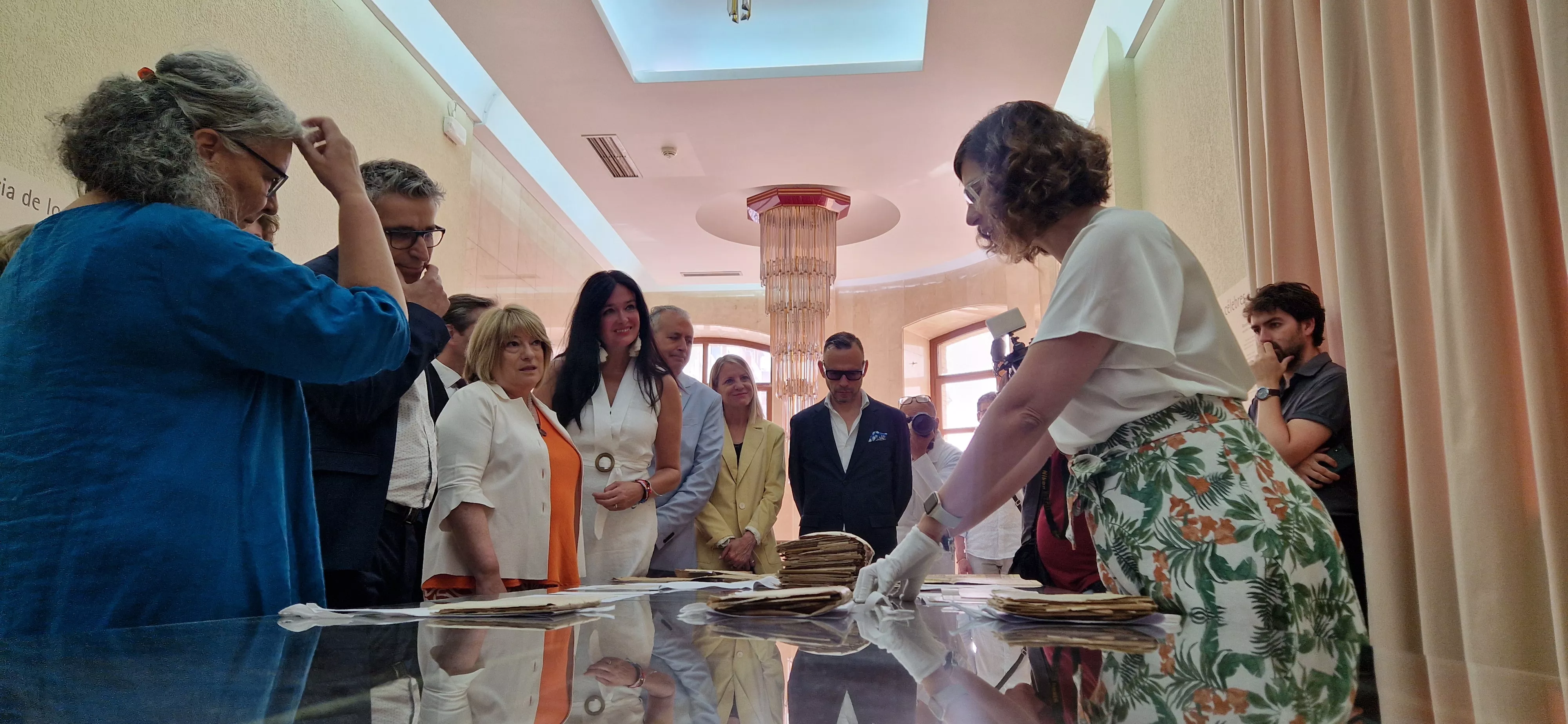 Visita del secretario de Estado de Cultura, Jordi Martí, a Huesca. Foto Myriam Martínez 